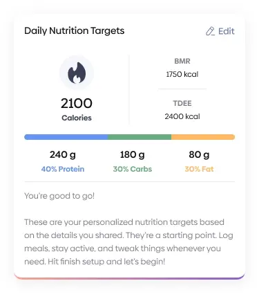 🥗 Sneak Peek: Meal Tracking!
