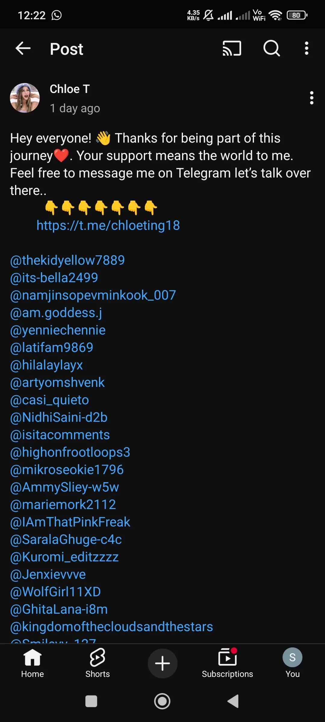 Is @Chloeting_9 a Fake or Genuine Chloe Ting Account?