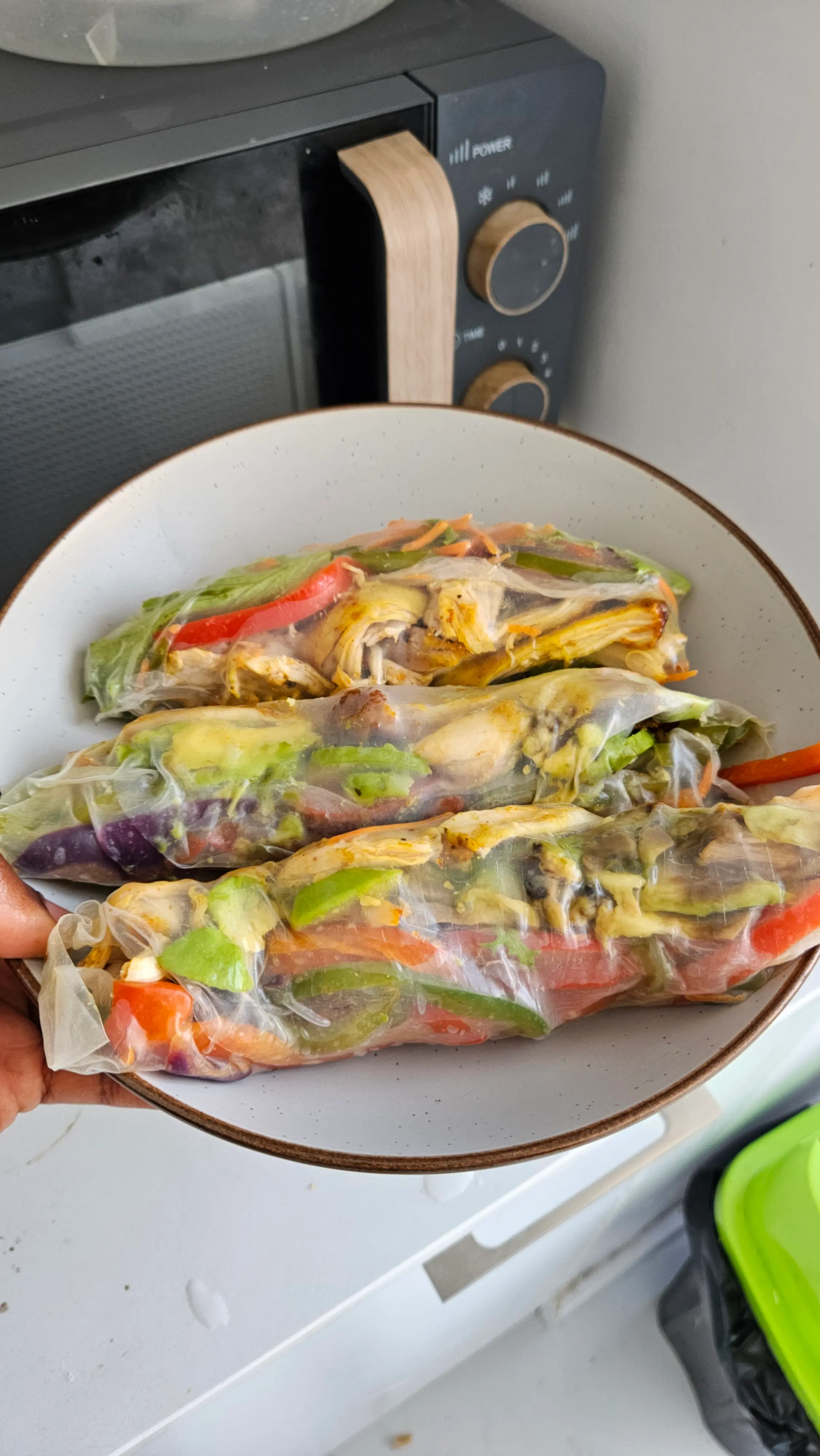 Mango Chicken Rice Paper Rolls