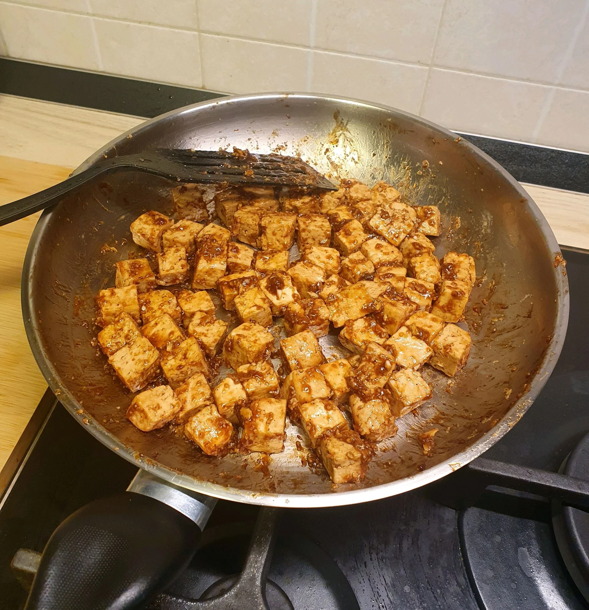Sticky Garlic Tofu