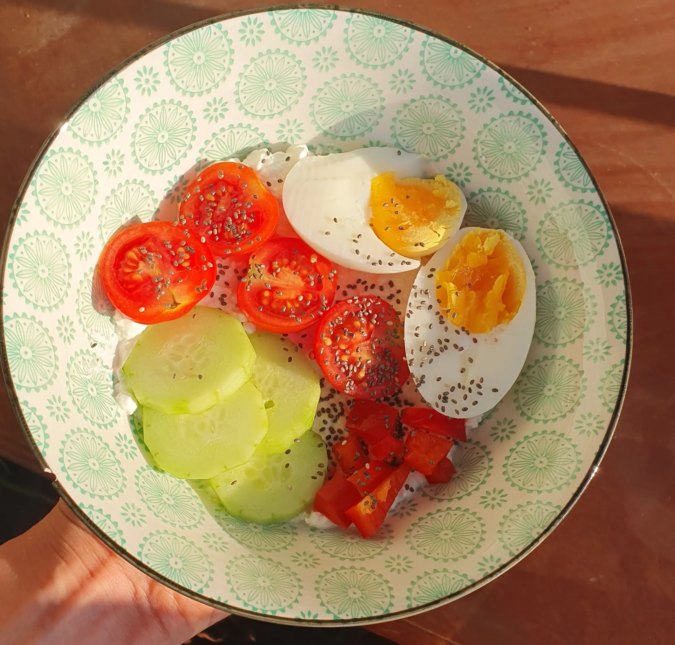 Savory Cottage Cheese Bowl