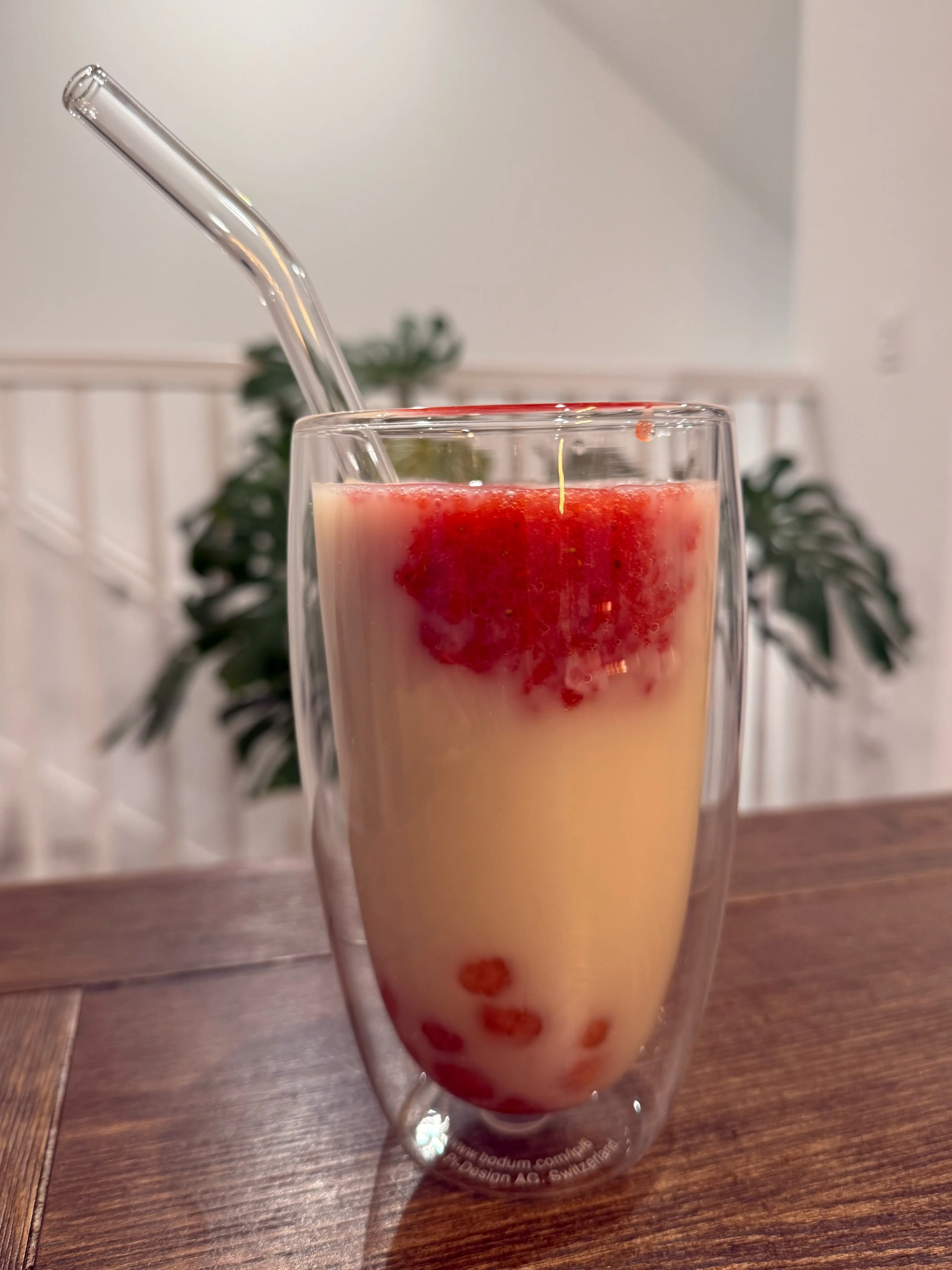 3-Ingredient Strawberry Boba