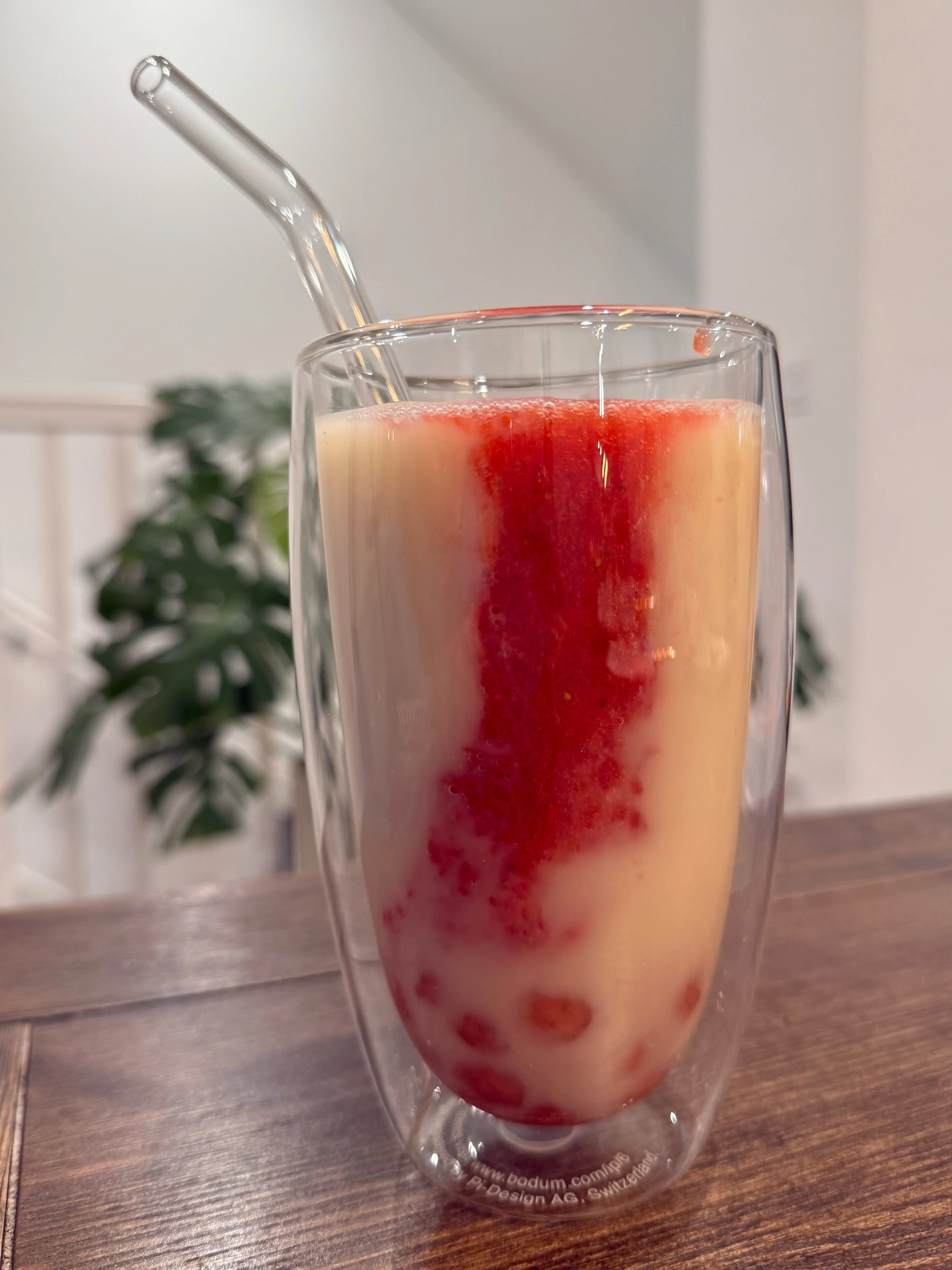 3-Ingredient Strawberry Boba
