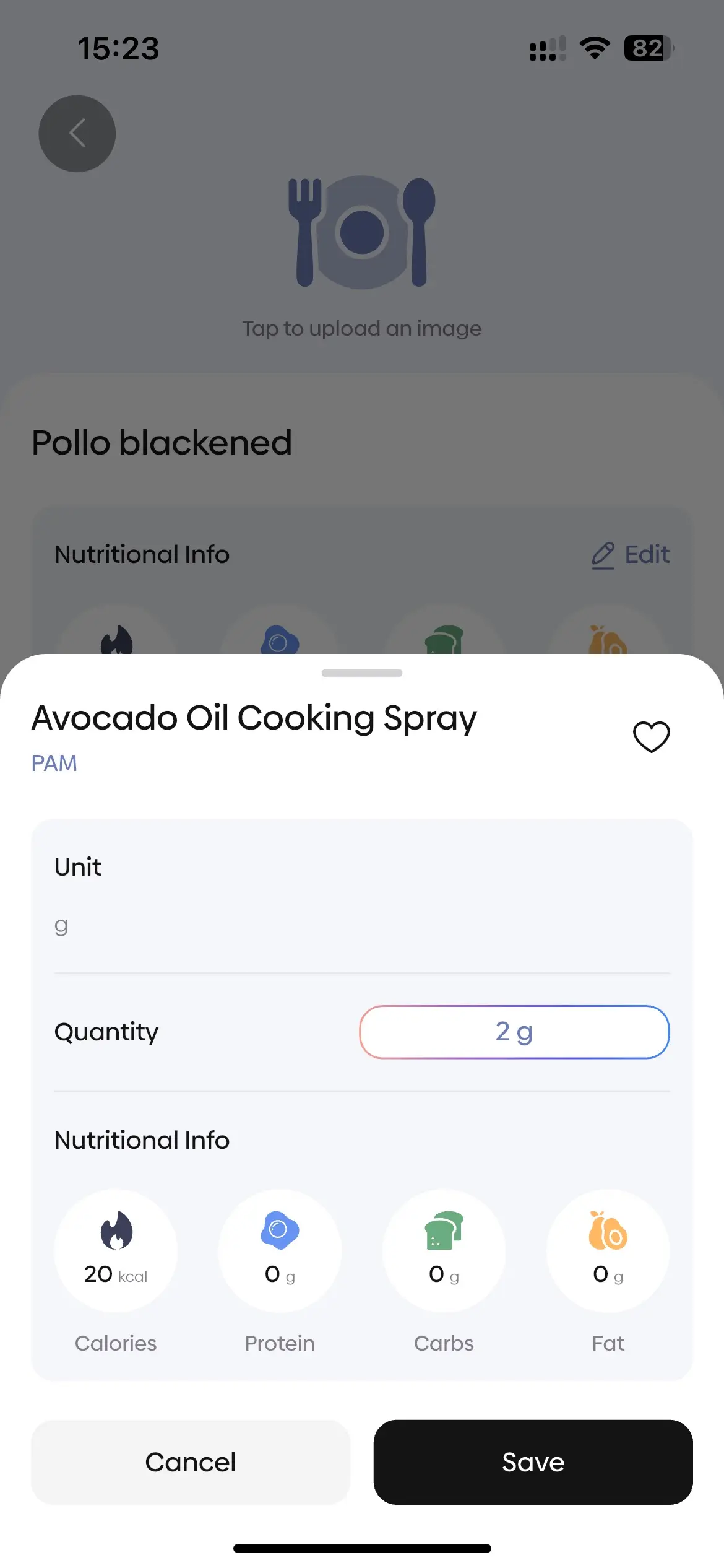 Macros not displaying correctly in Custom Meals