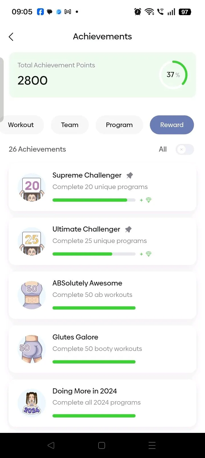 Possible achievements 🩷