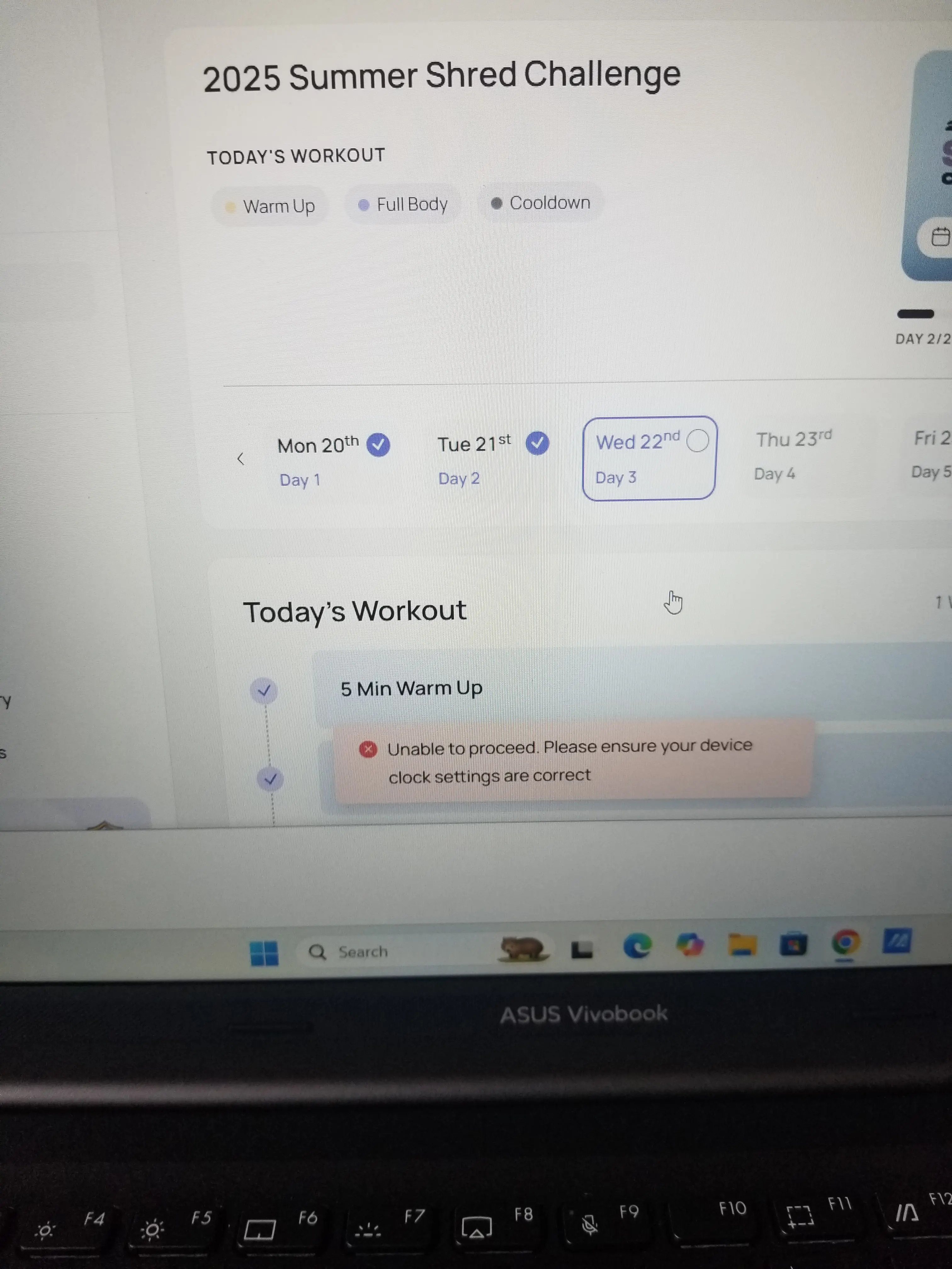 Clock Settings Problem on Website