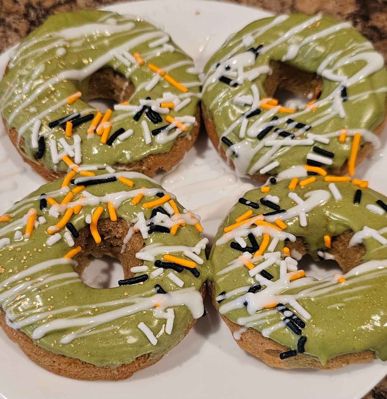 Desserts from Chloes Recipes: Taro, Matcha, Banana, and cinnamon rolls