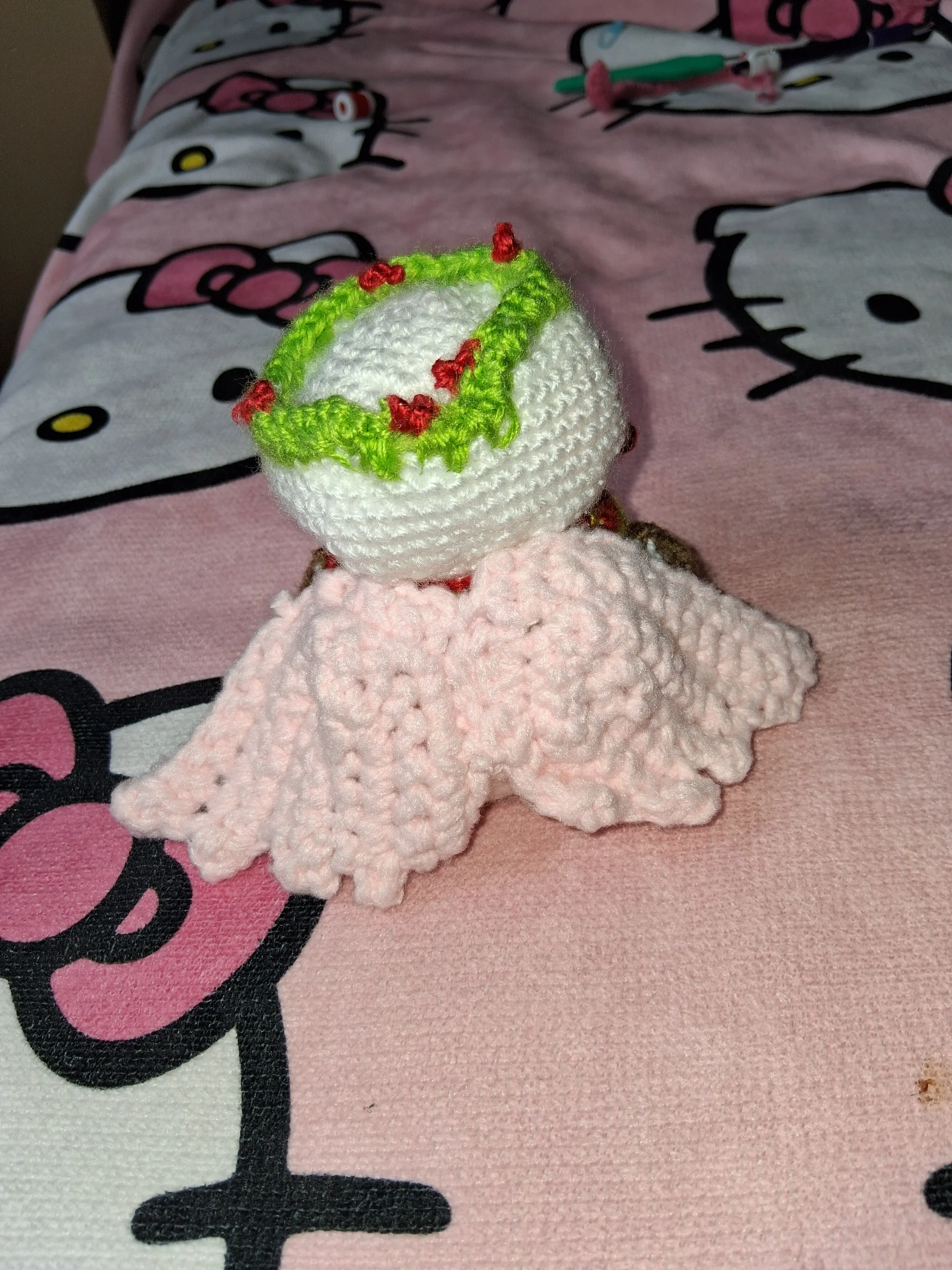 My take on a crocheted snowman fairy/angel