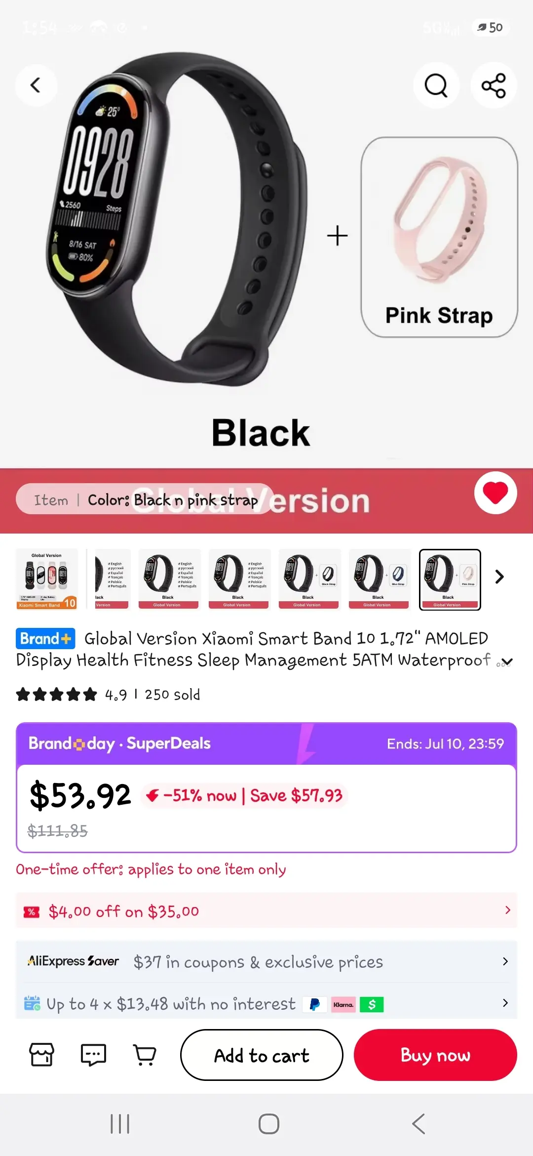 Excited finally getting a fitness watch