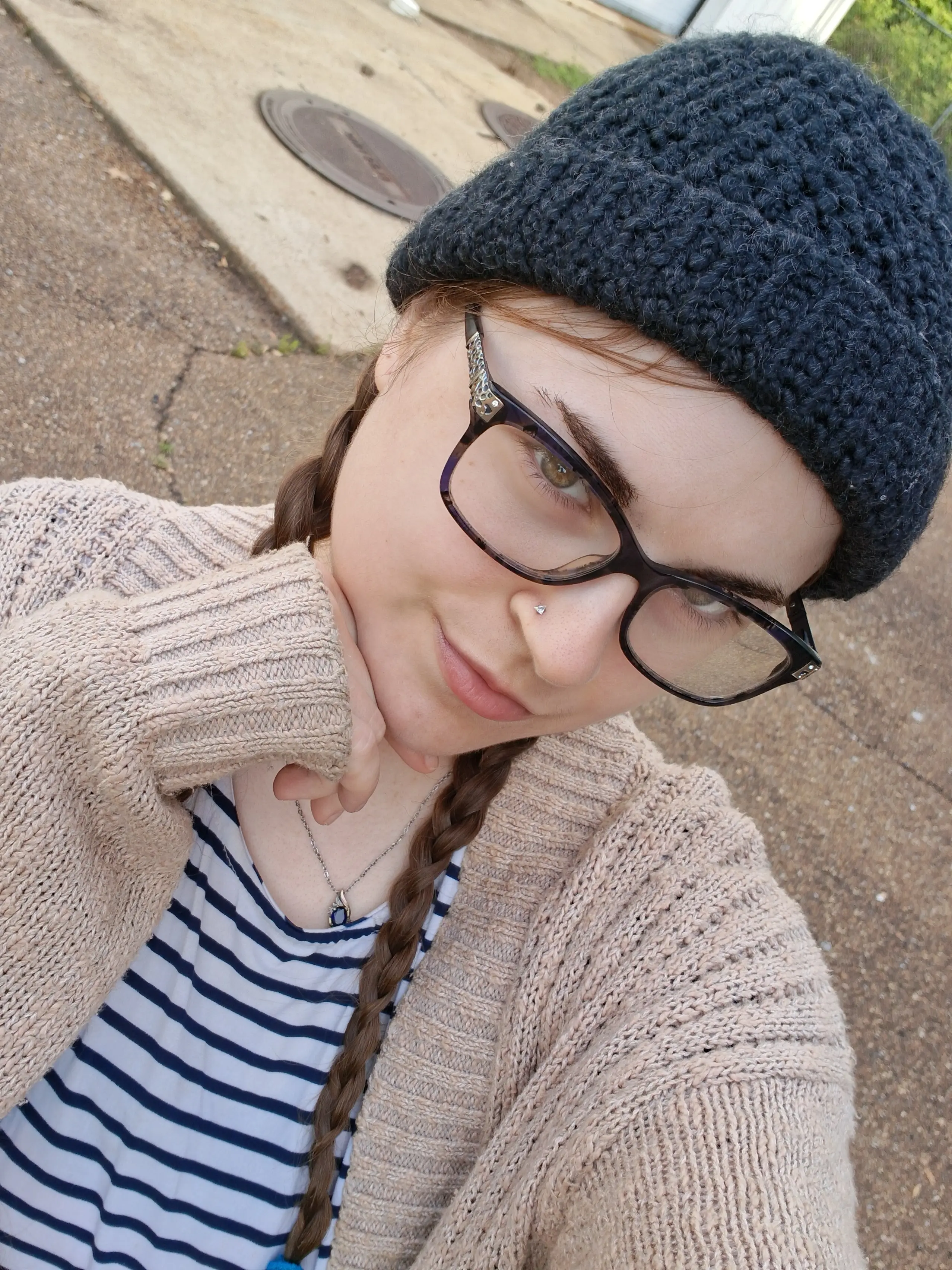 New day, new pattern, bottom up beanie completed