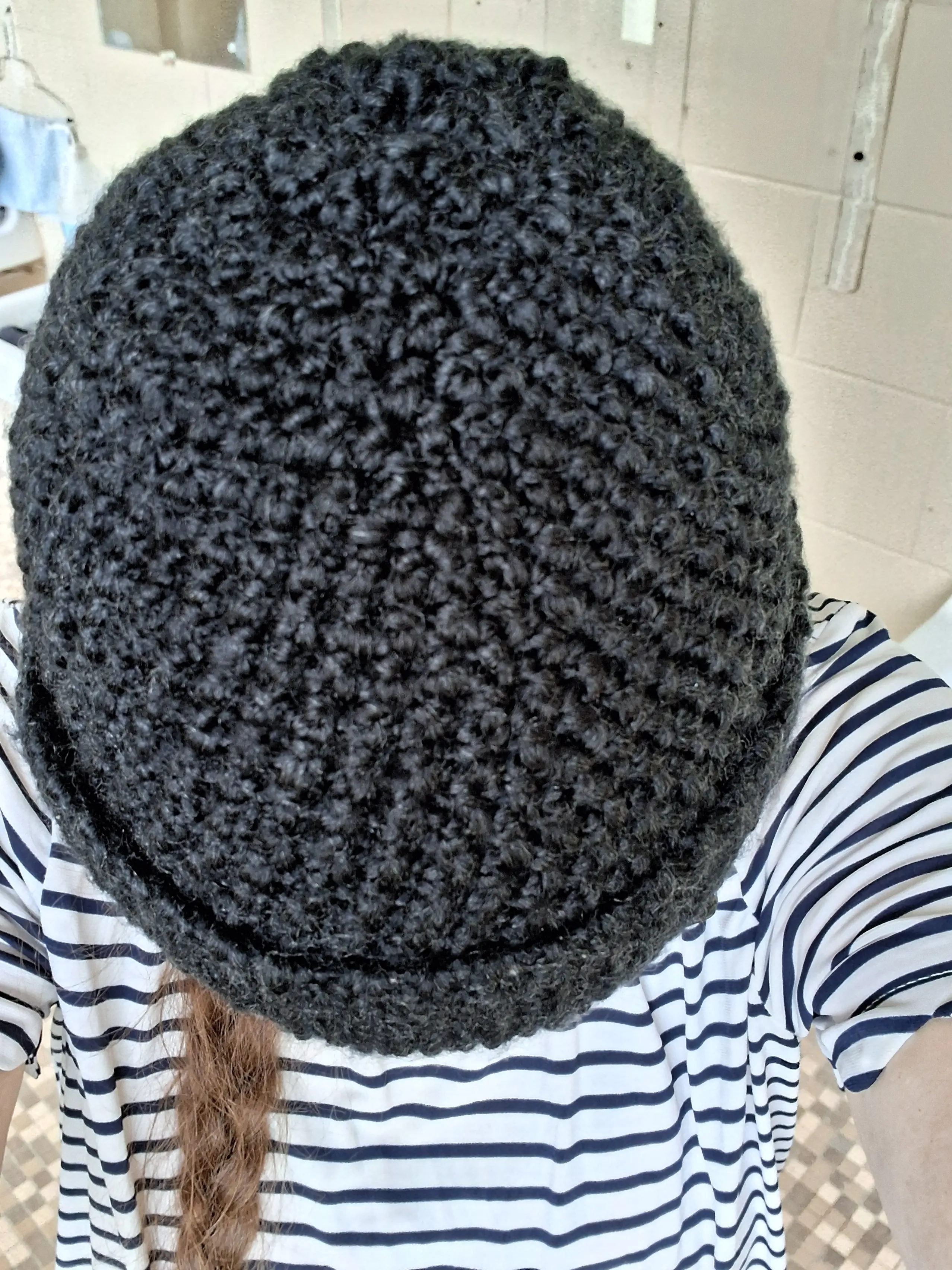 New day, new pattern, bottom up beanie completed