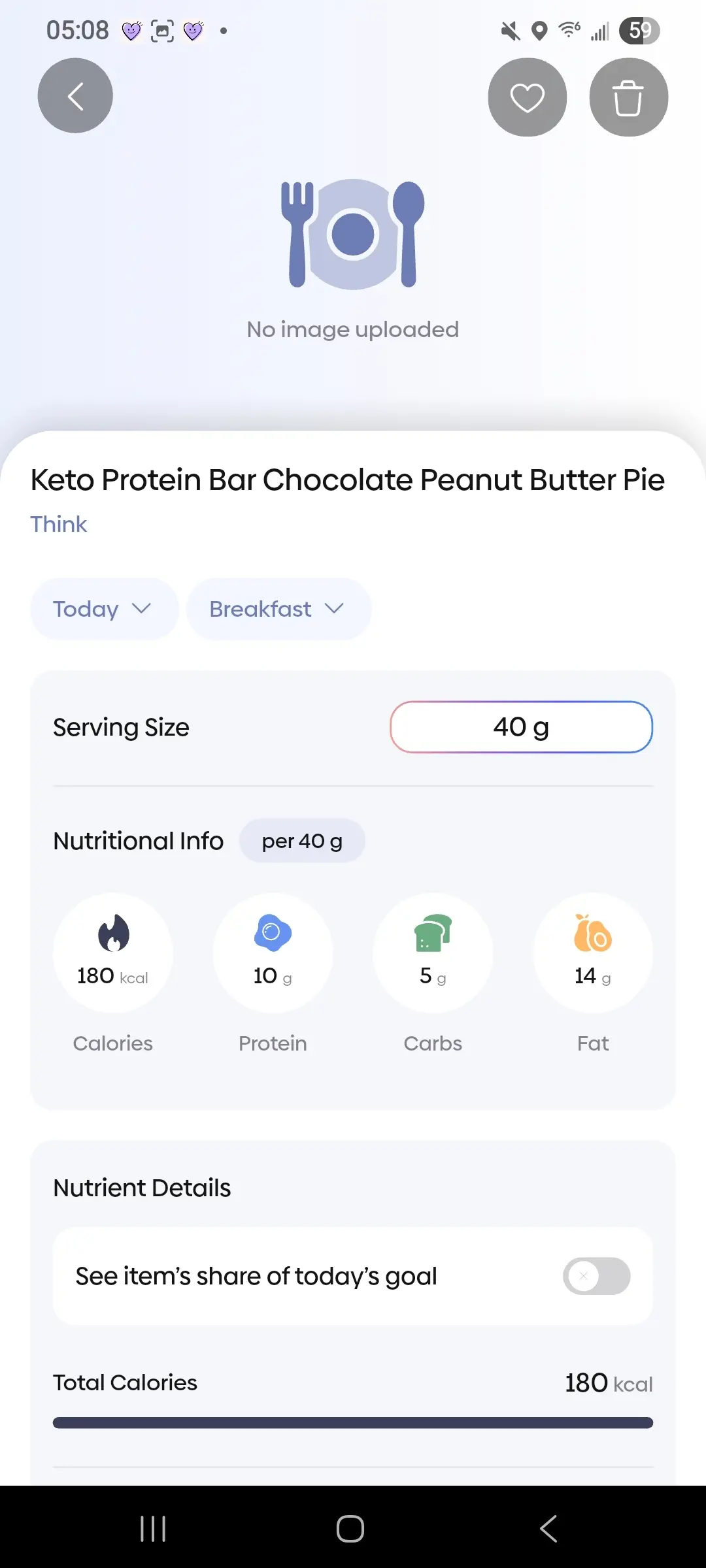 A way to edit current information
