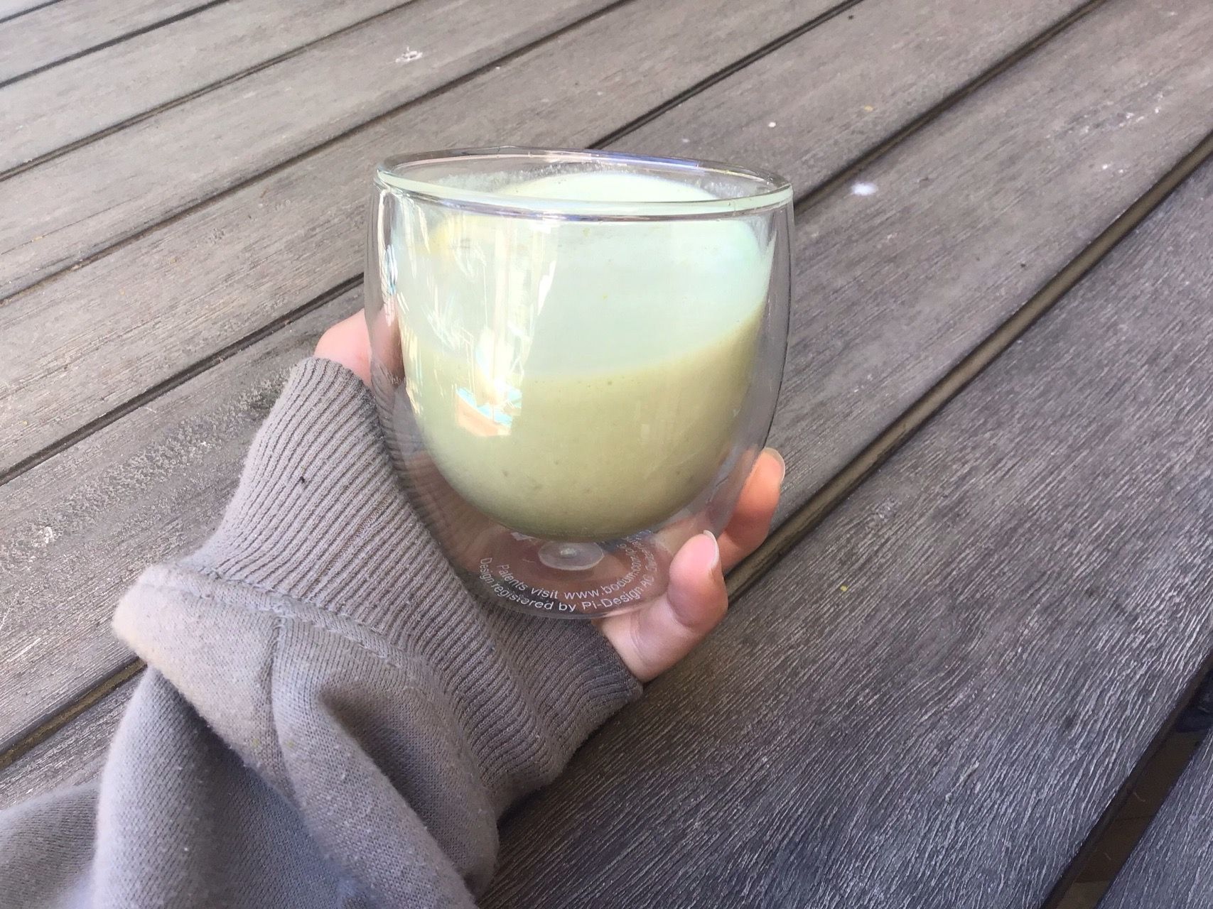 My matcha smoothie and shamrock shake