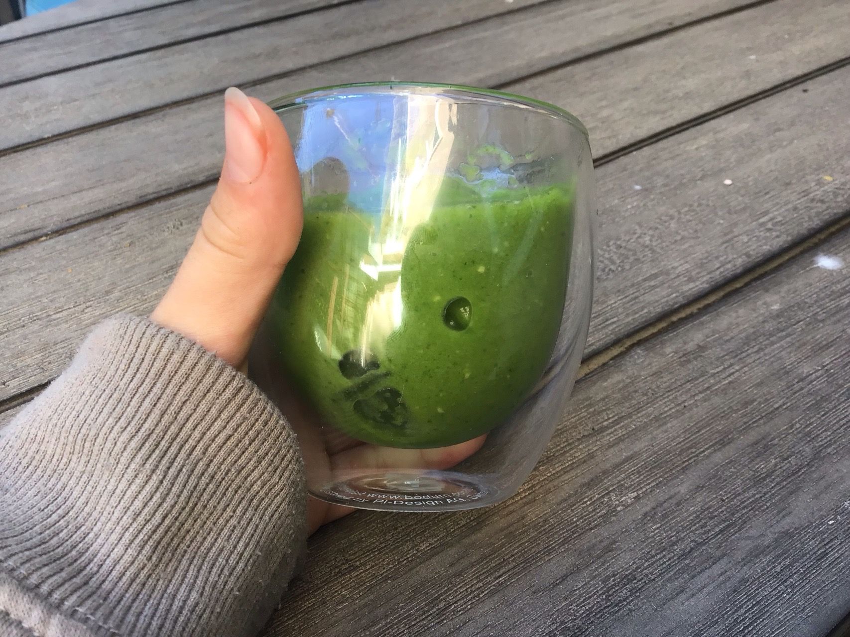 My matcha smoothie and shamrock shake