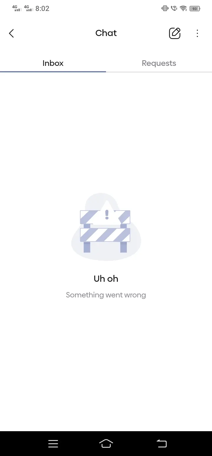 Unable to see the chat section