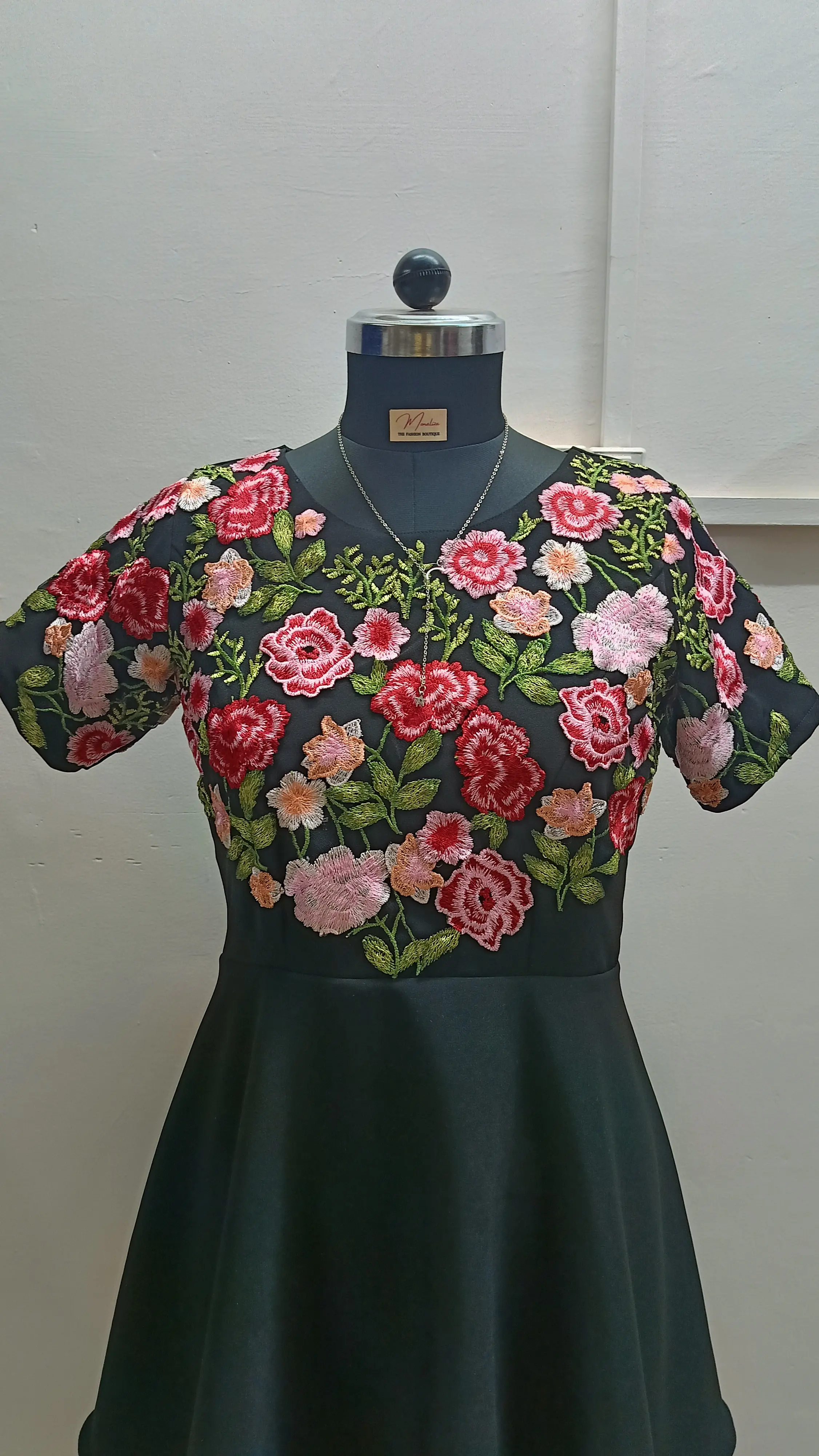 Designed & made this dress for my client