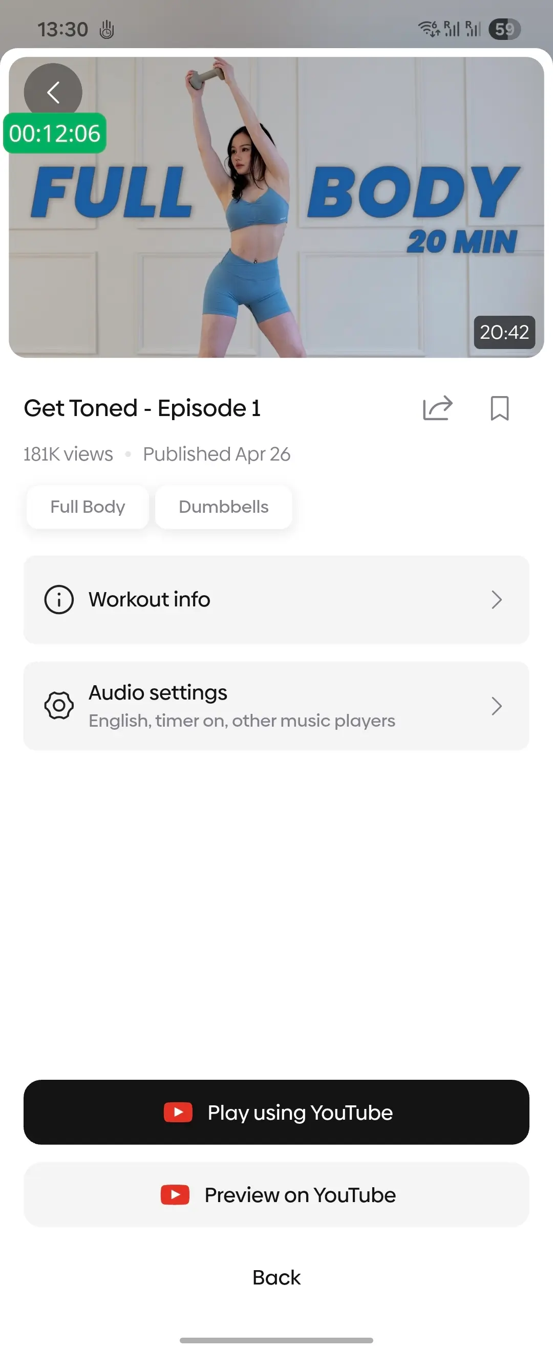 Not seeing play in app option #premium