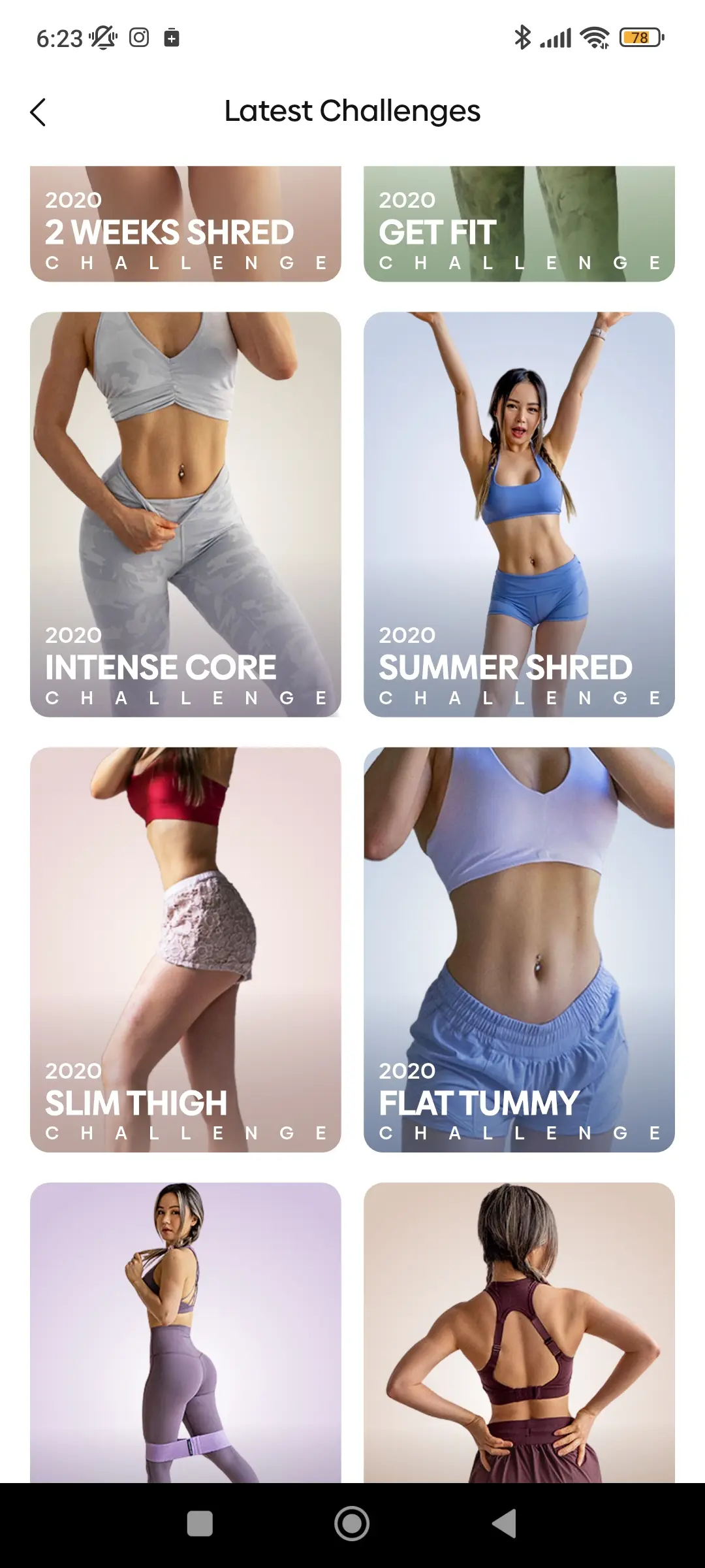 Not all completed programs show the ✅