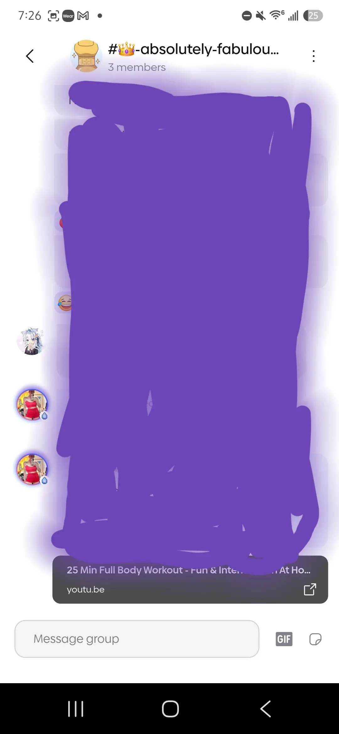 New chat notification / loading