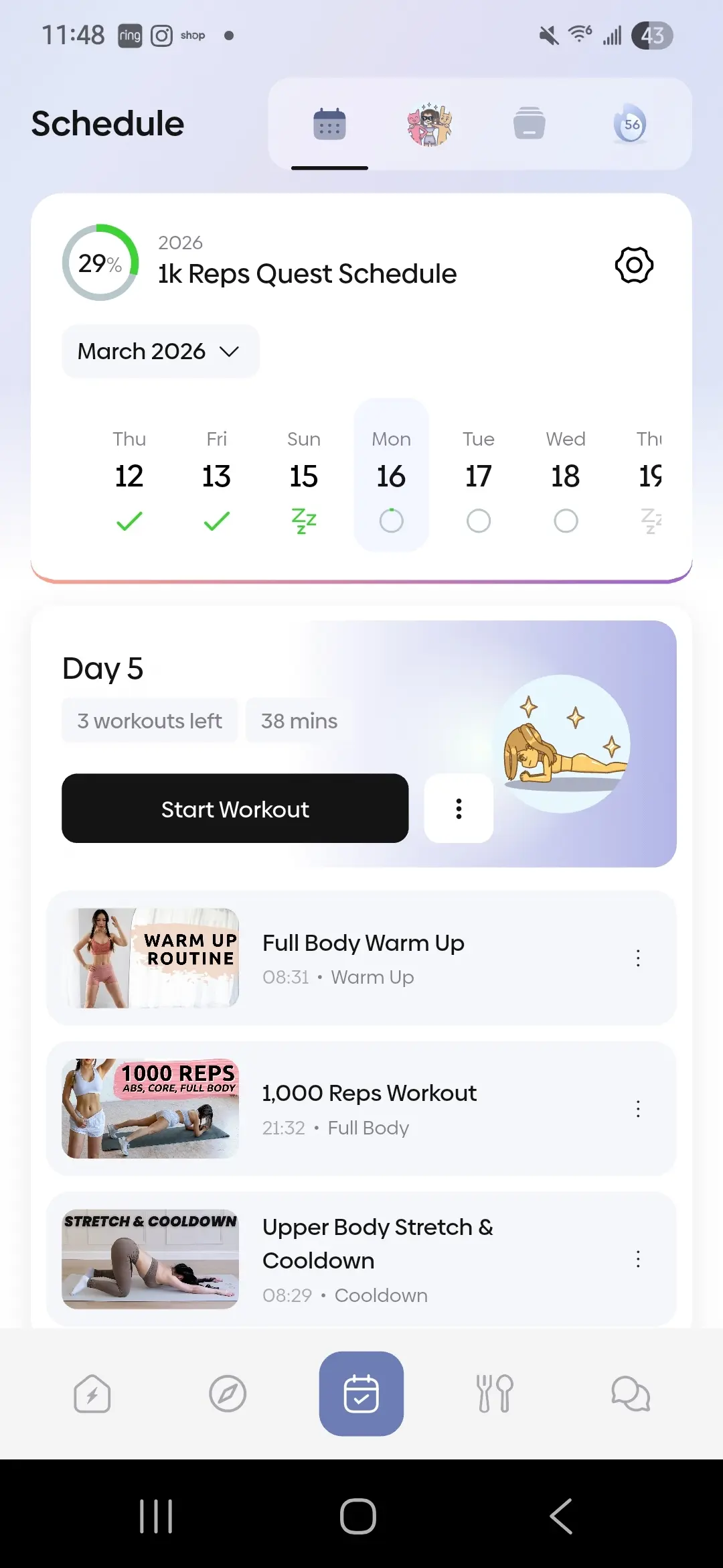 Saturday is.... missing?