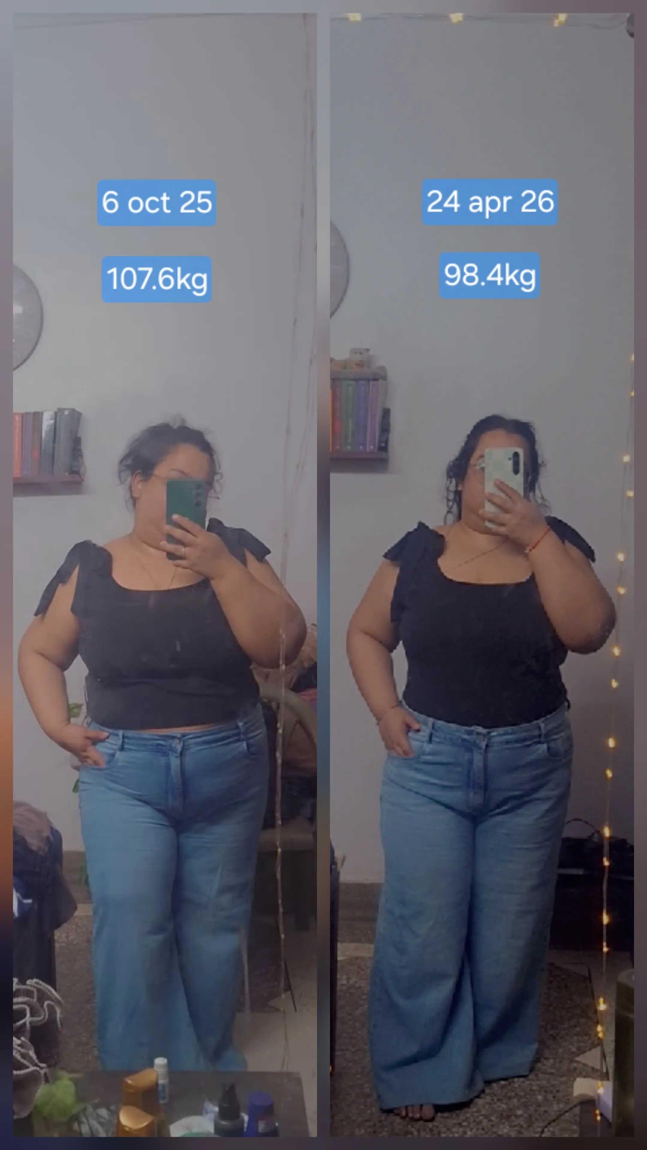 Same outfit (visual progress)