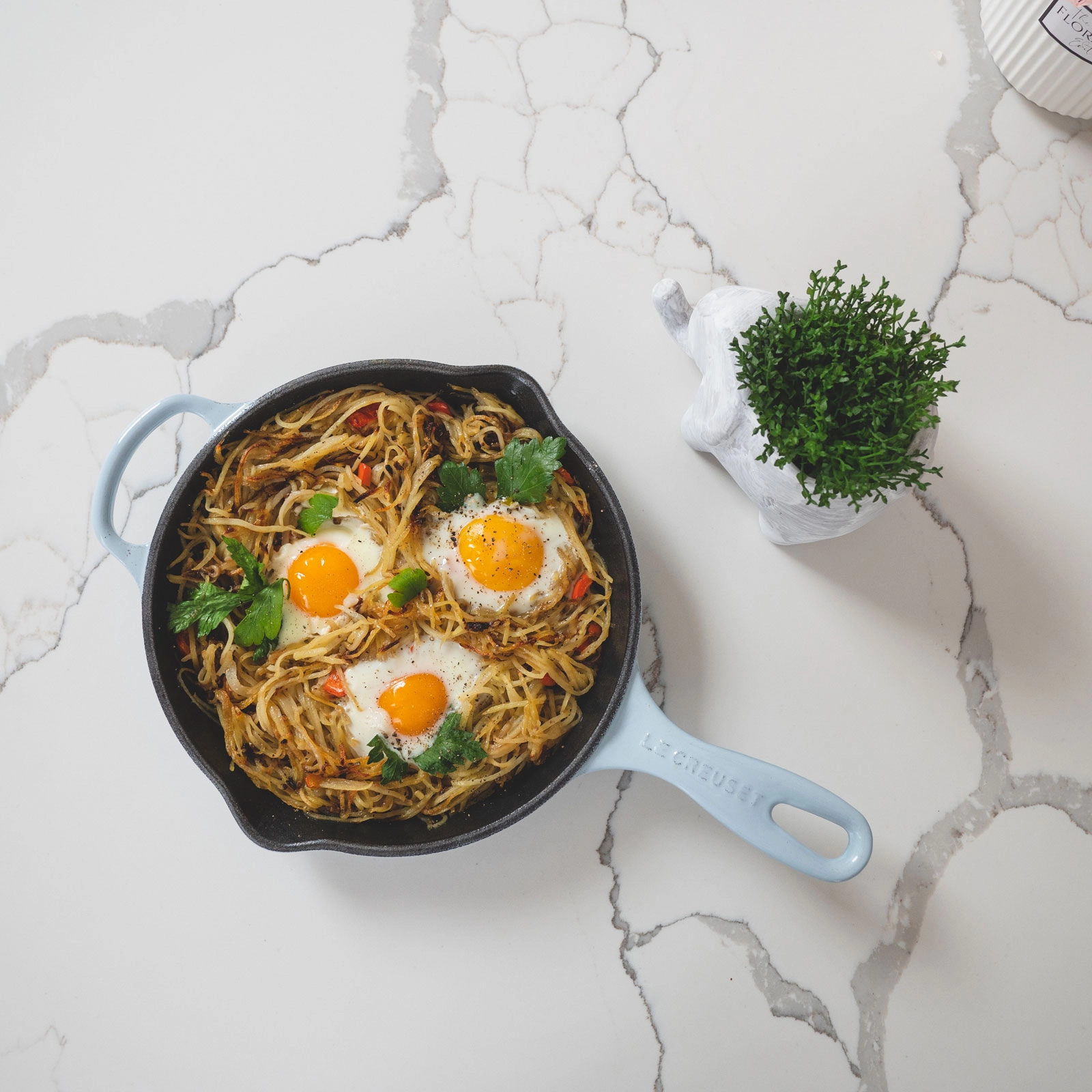 Hash Brown and Eggs - Chloe Ting Recipes