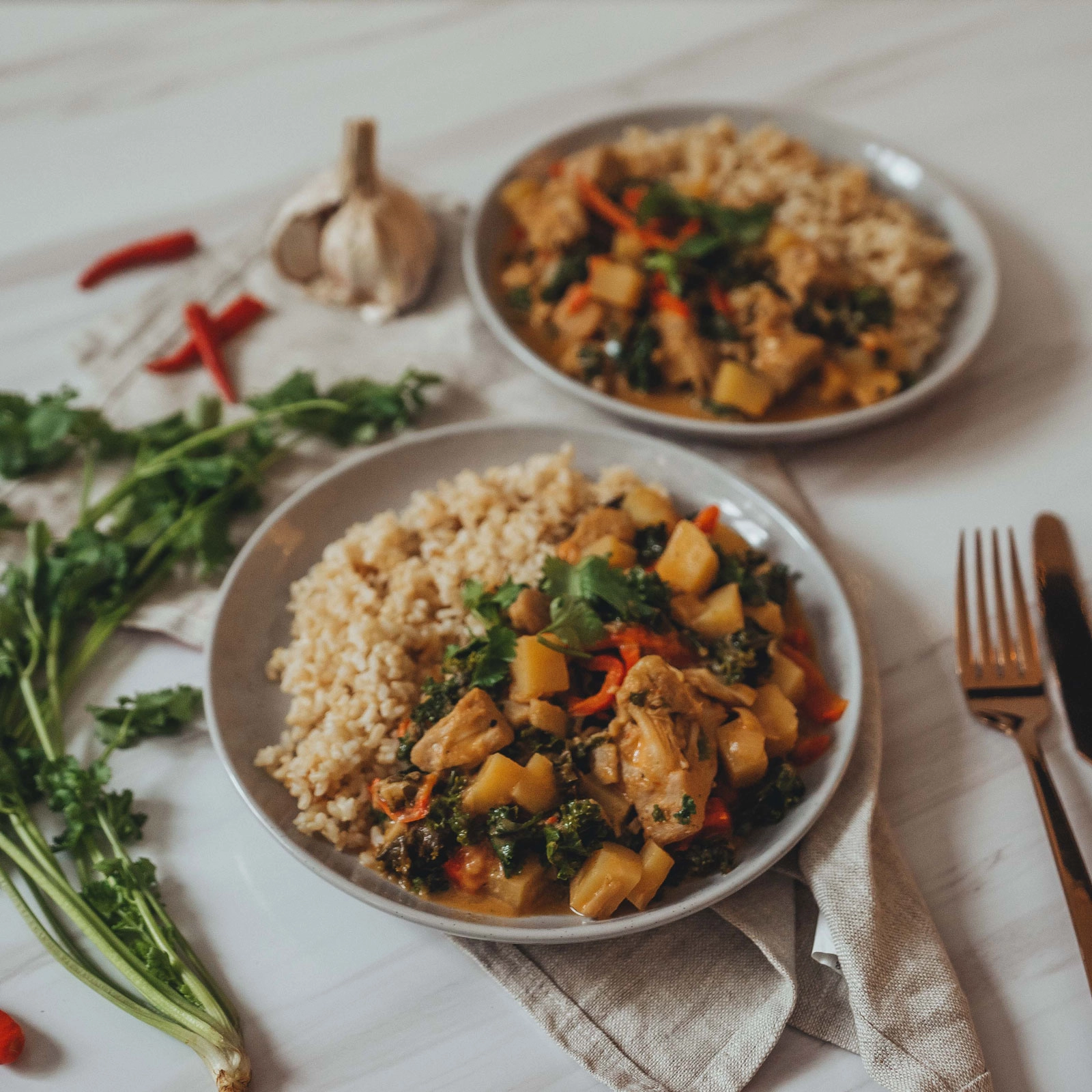 Vegan Chickpea Jackfruit Curry Chloe Ting Recipes