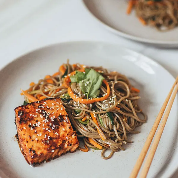 Soba Stir Fry with Salmon-image