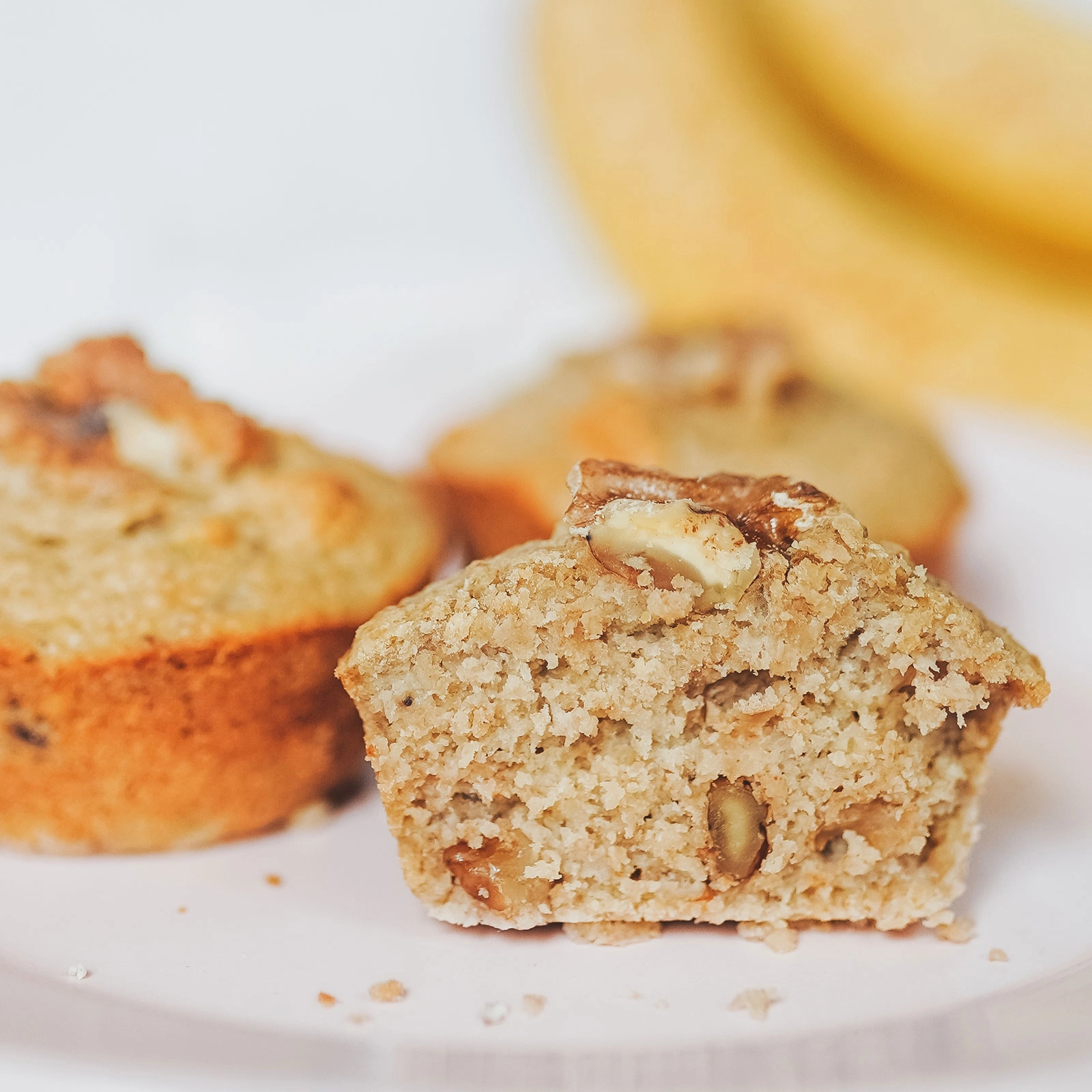 Gluten-Free Banana Walnut Muffins - Chloe Ting Recipes