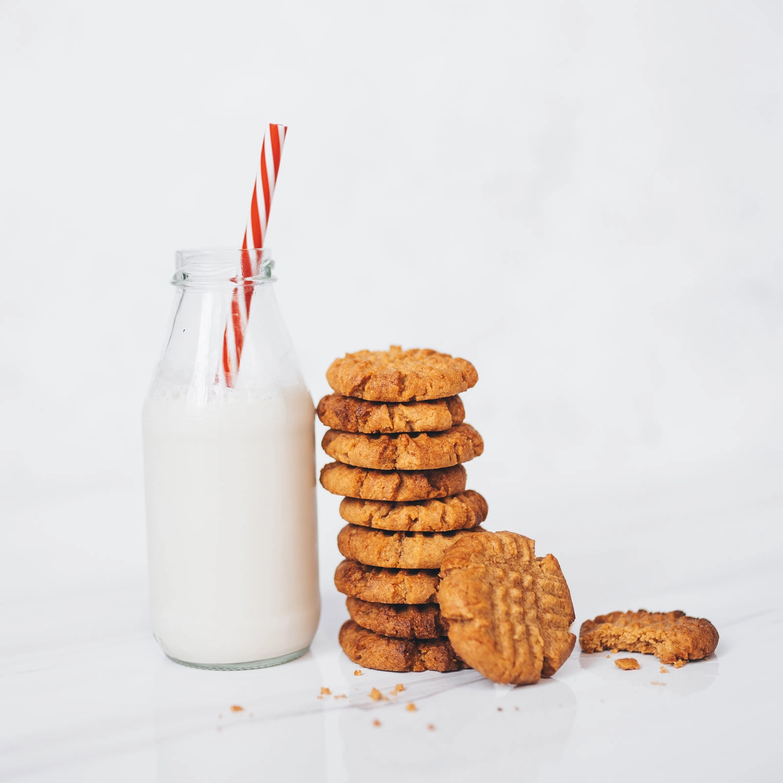 3 Ingredient Peanut Butter Cookies - Chloe Ting Recipes