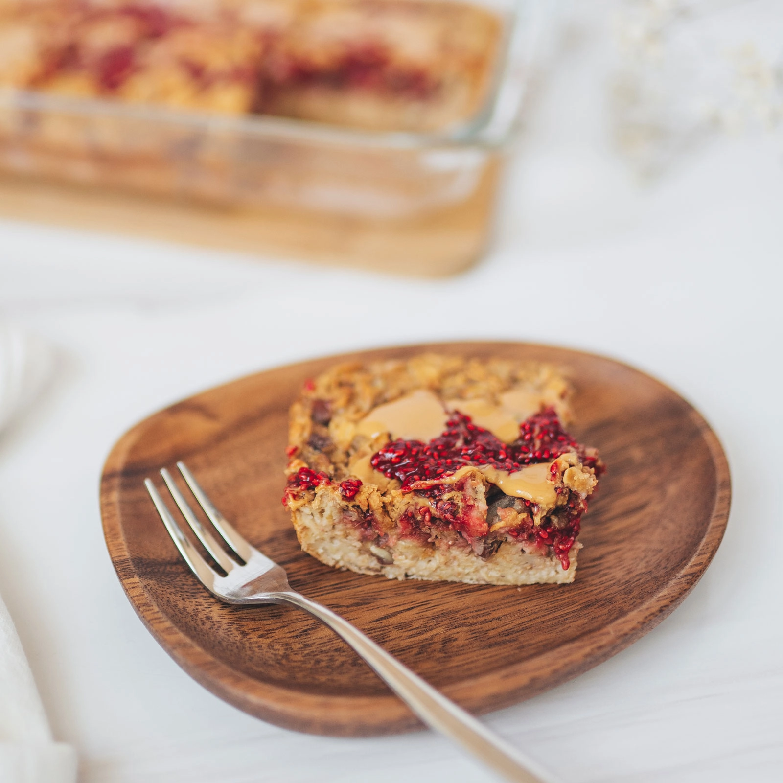 PB&J Baked Oats - Chloe Ting Recipes