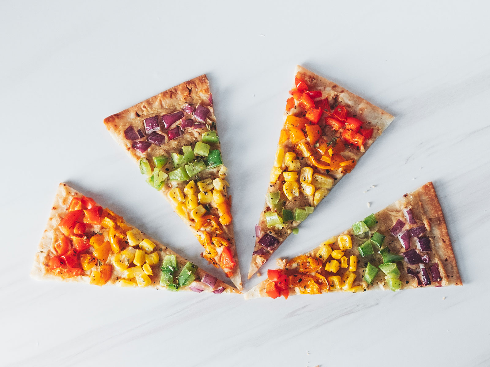 Rainbow Flatbread Pizza Chloe Ting Recipes