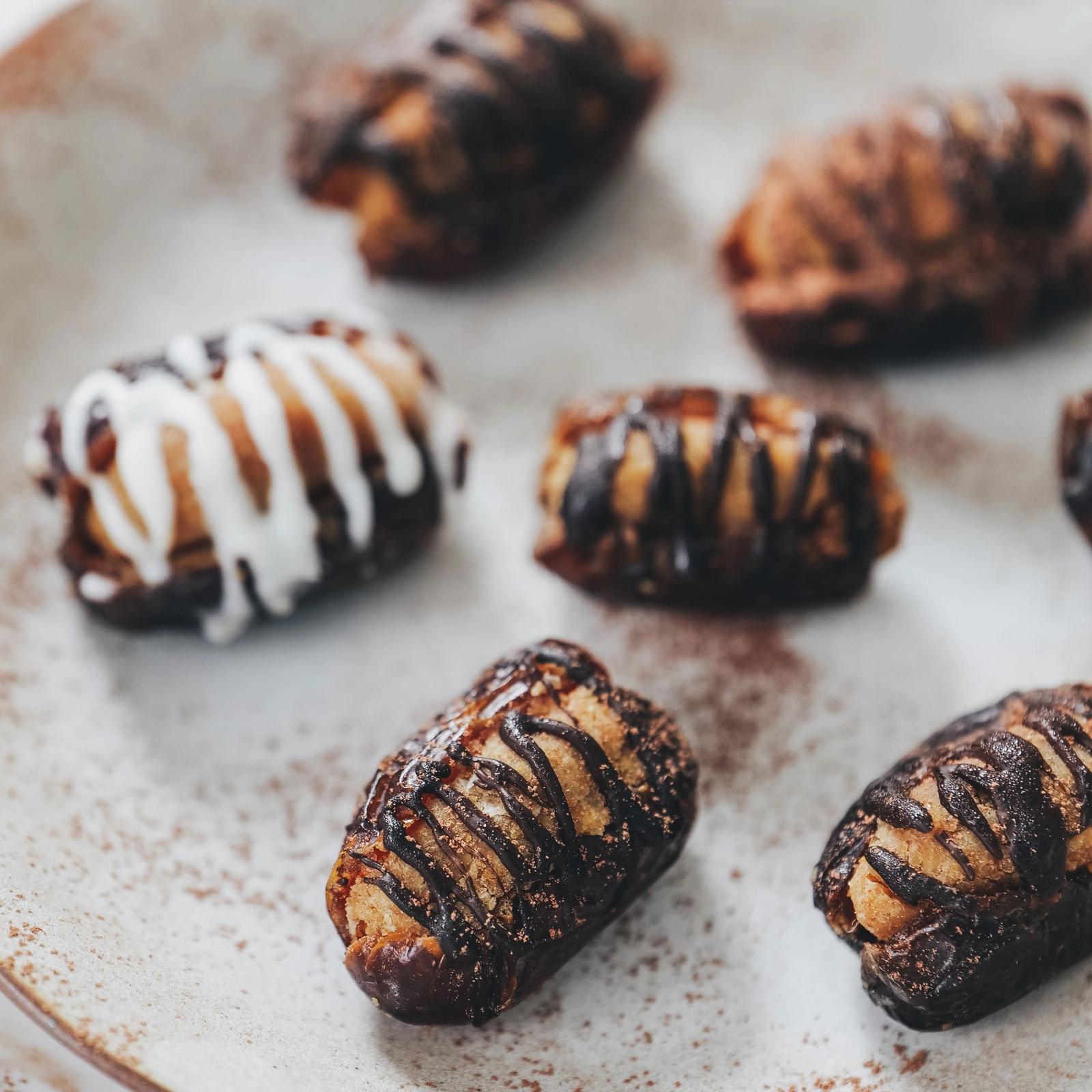 Protein Cookie Dough Stuffed Dates - Chloe Ting Recipes