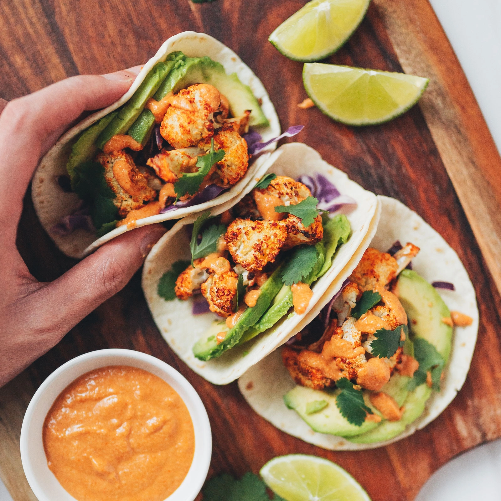 Chipotle Cauliflower Tacos - Chloe Ting Recipes