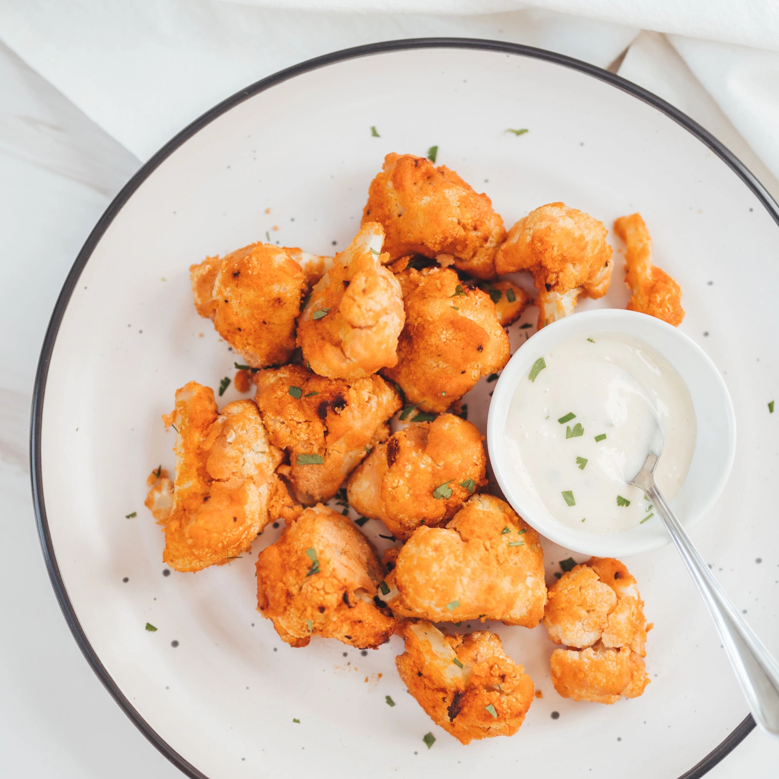 Buffalo Cauliflower Bites - Chloe Ting Recipes