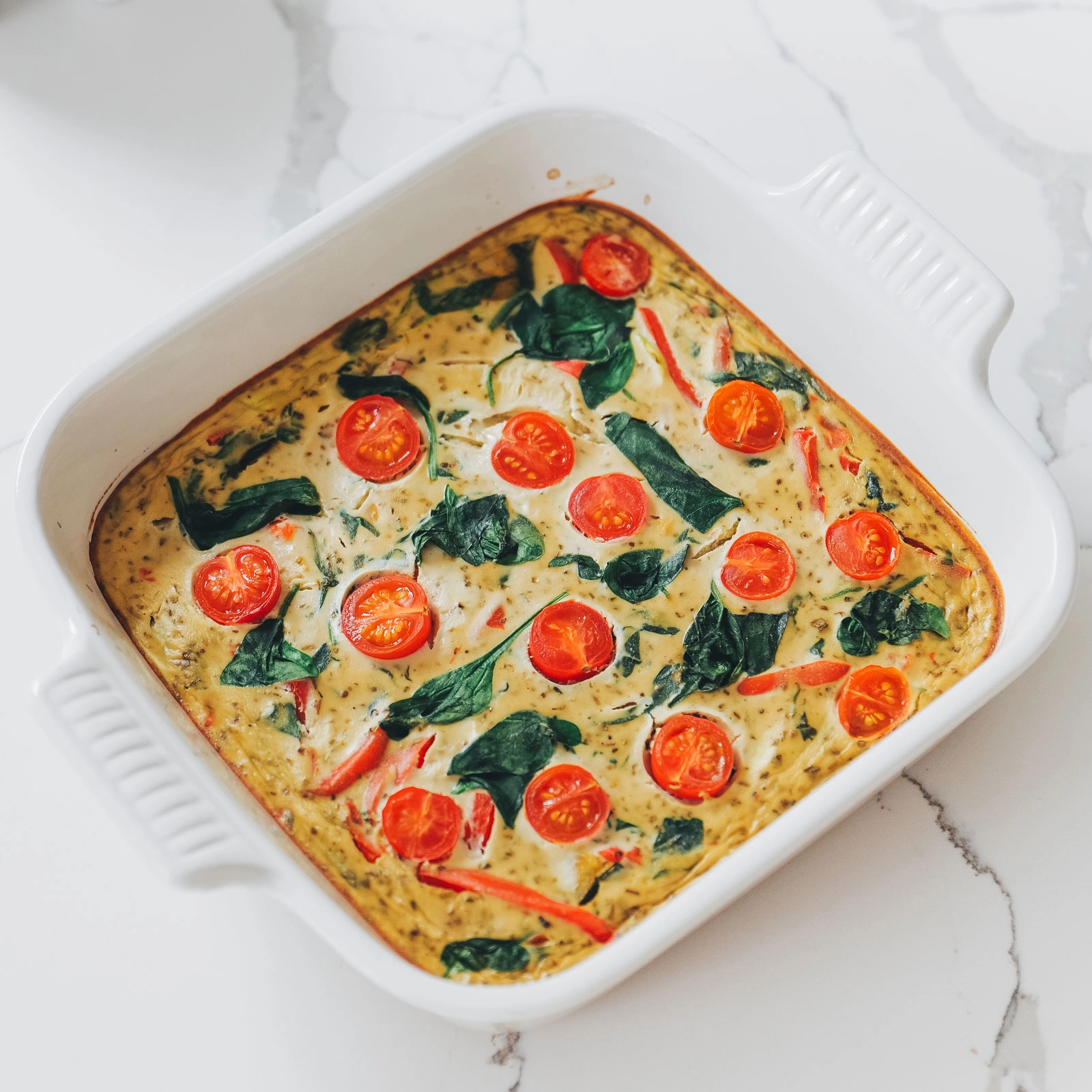 Vegan Crustless Quiche - Chloe Ting Recipes