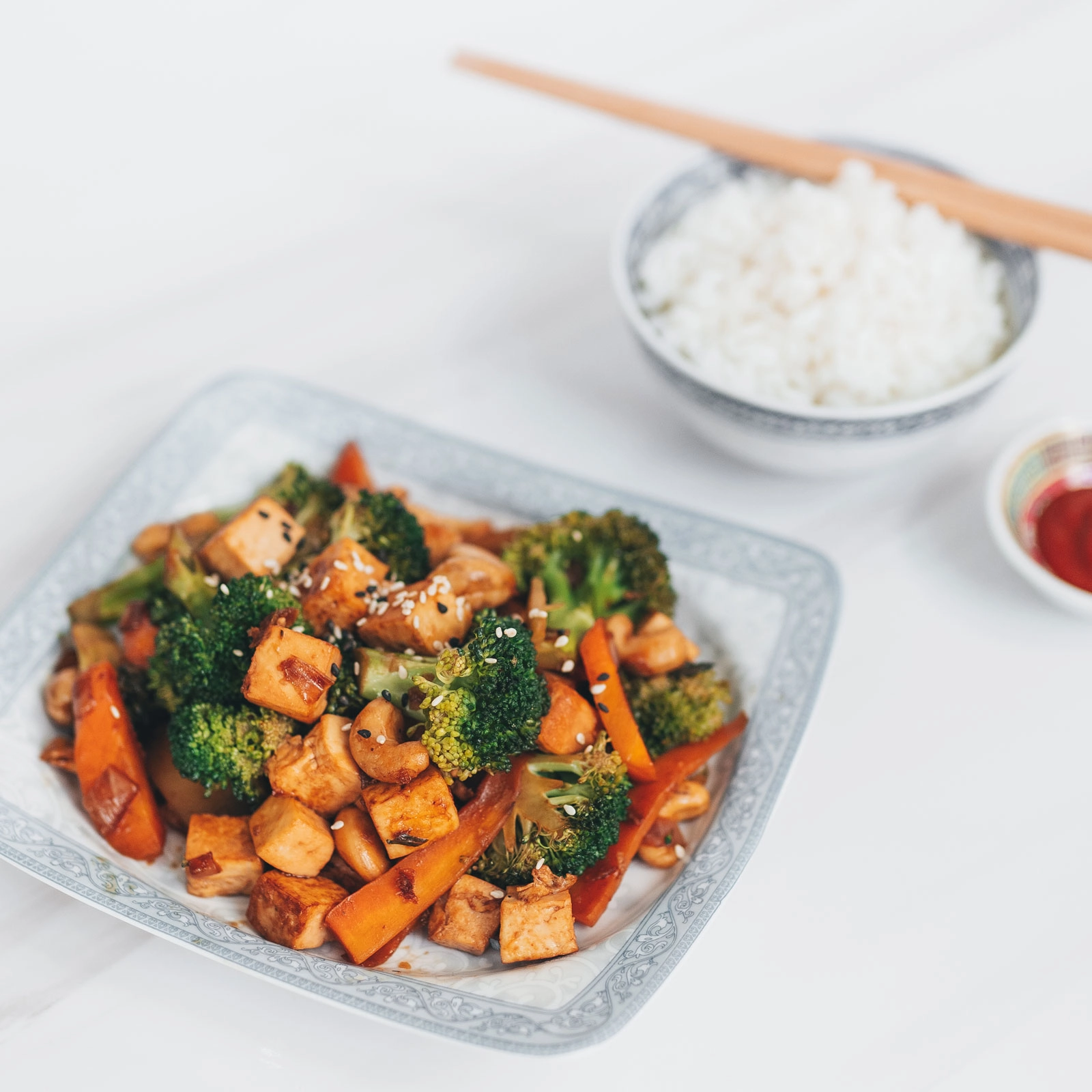 Broccoli Tofu Cashew Stir Fry Chloe Ting Recipes