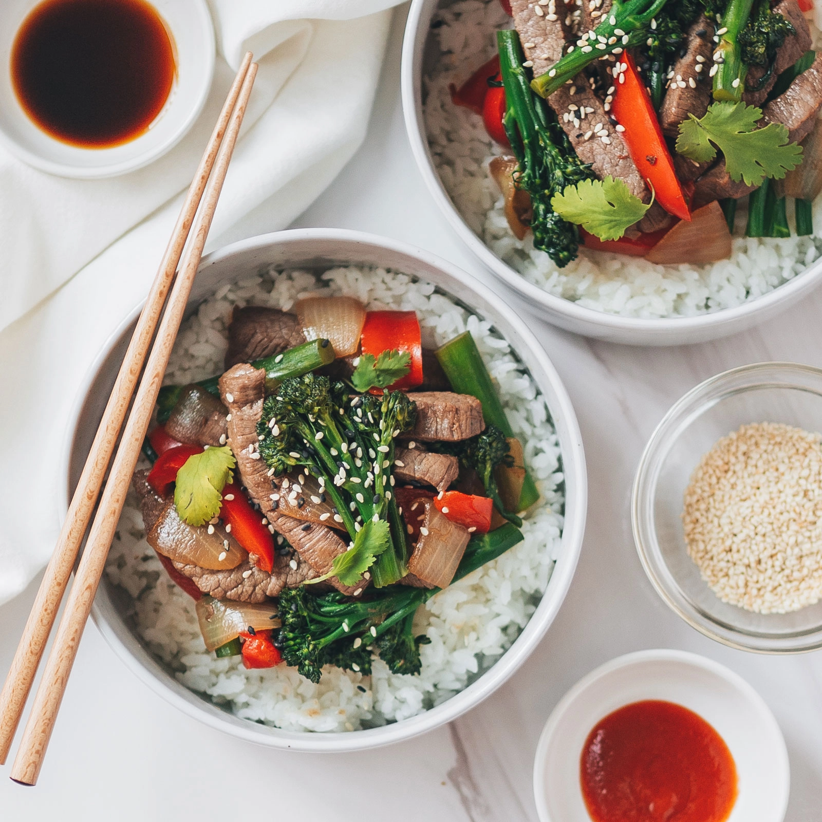 Broccolini Beef Stir-Fry - Chloe Ting Recipes