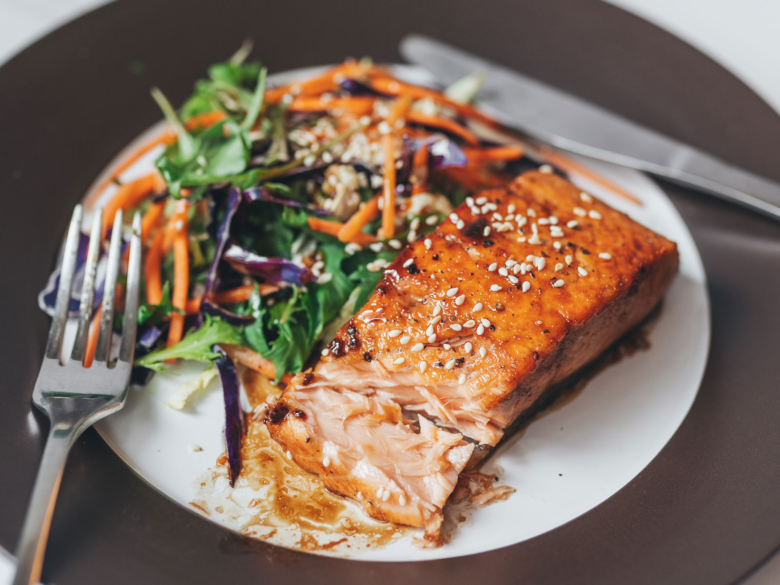 Honey Garlic Glazed Salmon Chloe Ting Recipes
