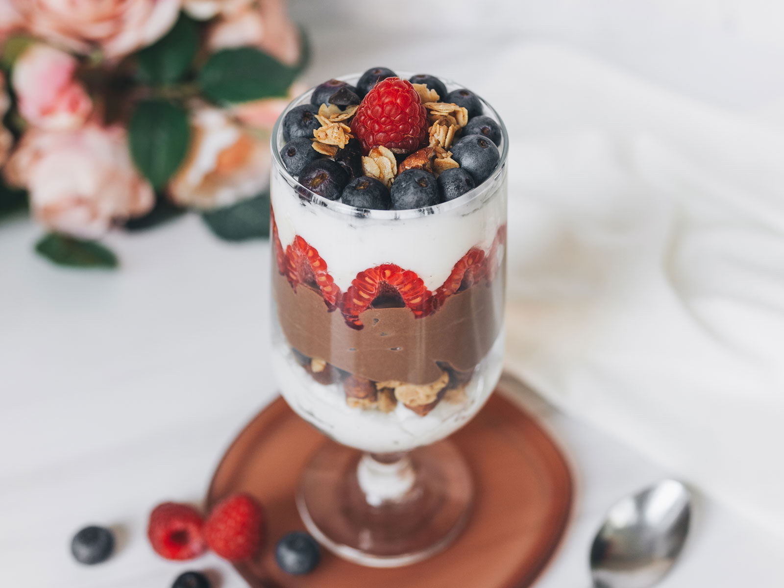 Vegan Chocolate Yogurt Parfait Chloe Ting Recipes