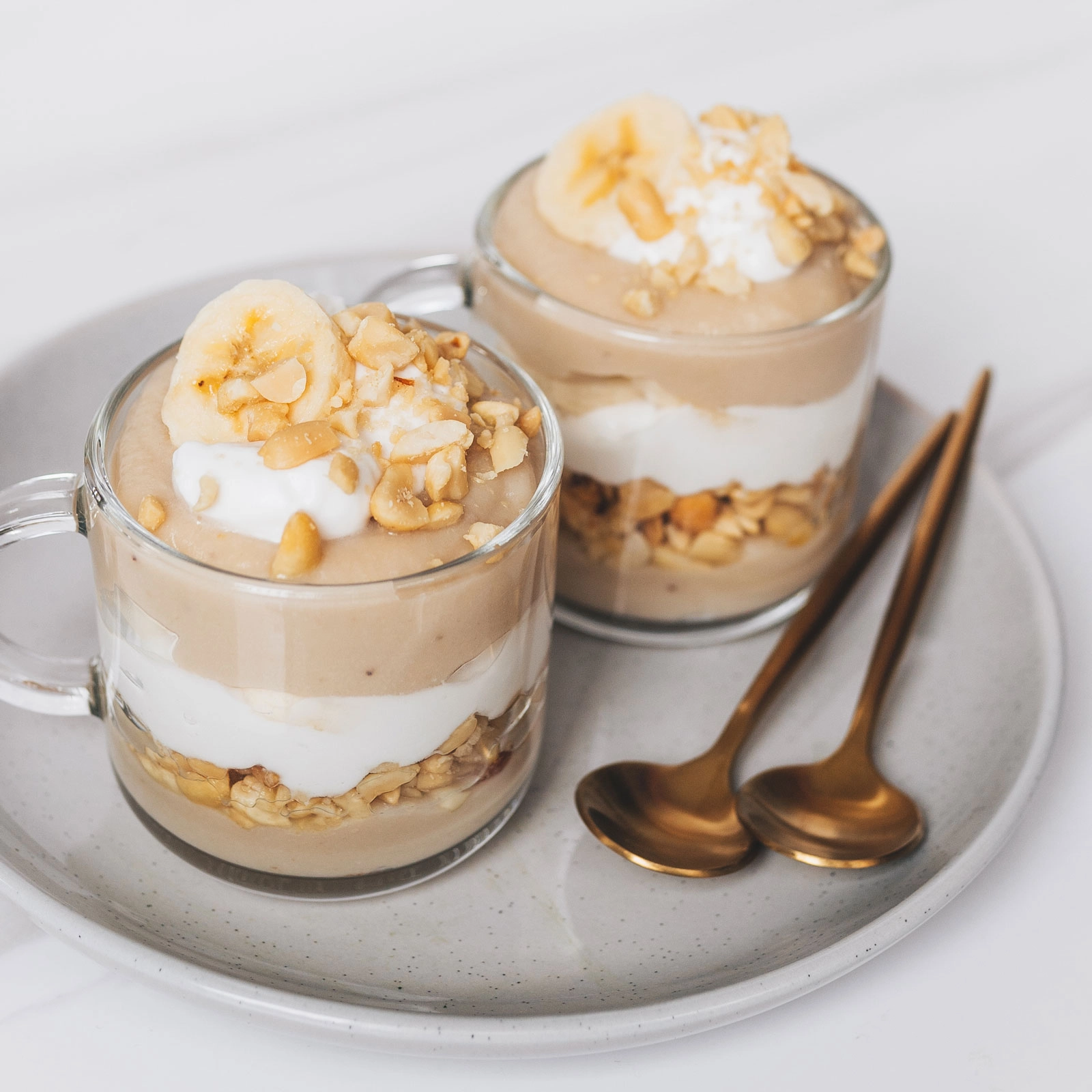 Peanut Butter Banana Pudding Parfait - Chloe Ting Recipes