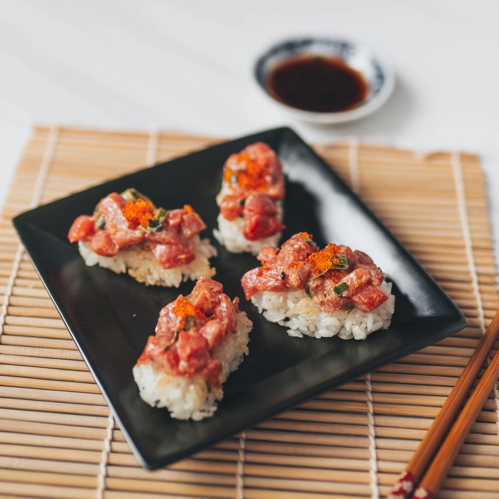 Spicy Tuna Crispy Rice - Chloe Ting Recipes