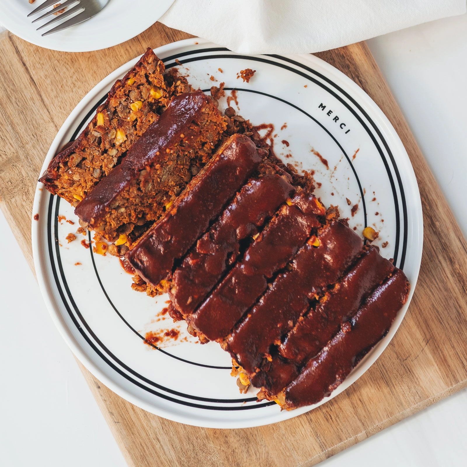 Vegan Lentil "Meat" Loaf - Chloe Ting Recipes