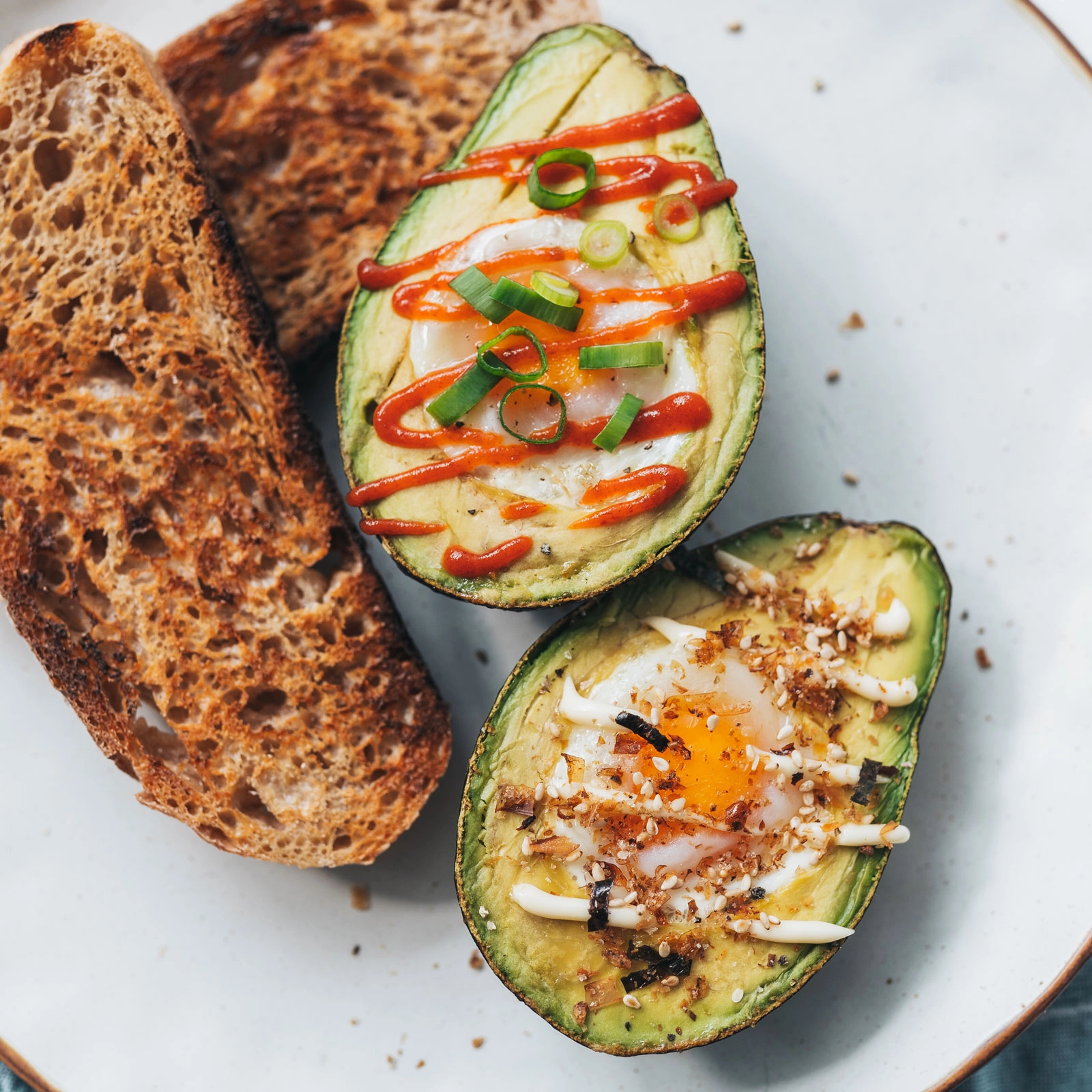 Baked Avocado Eggs - Chloe Ting Recipes