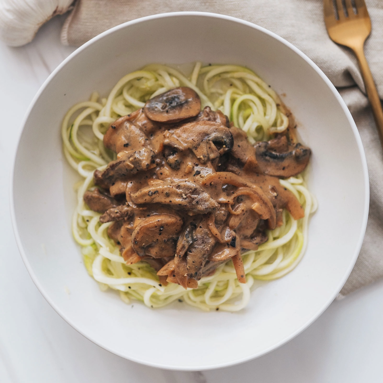 Healthy Beef Stroganoff - Chloe Ting Recipes
