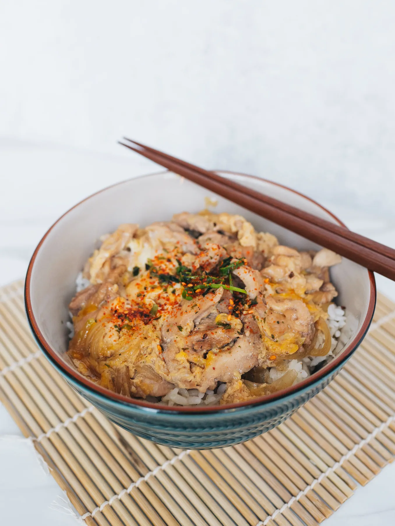 Japanese Chicken And Egg Rice Bowl (Oyakodon) Chloe Ting Recipes