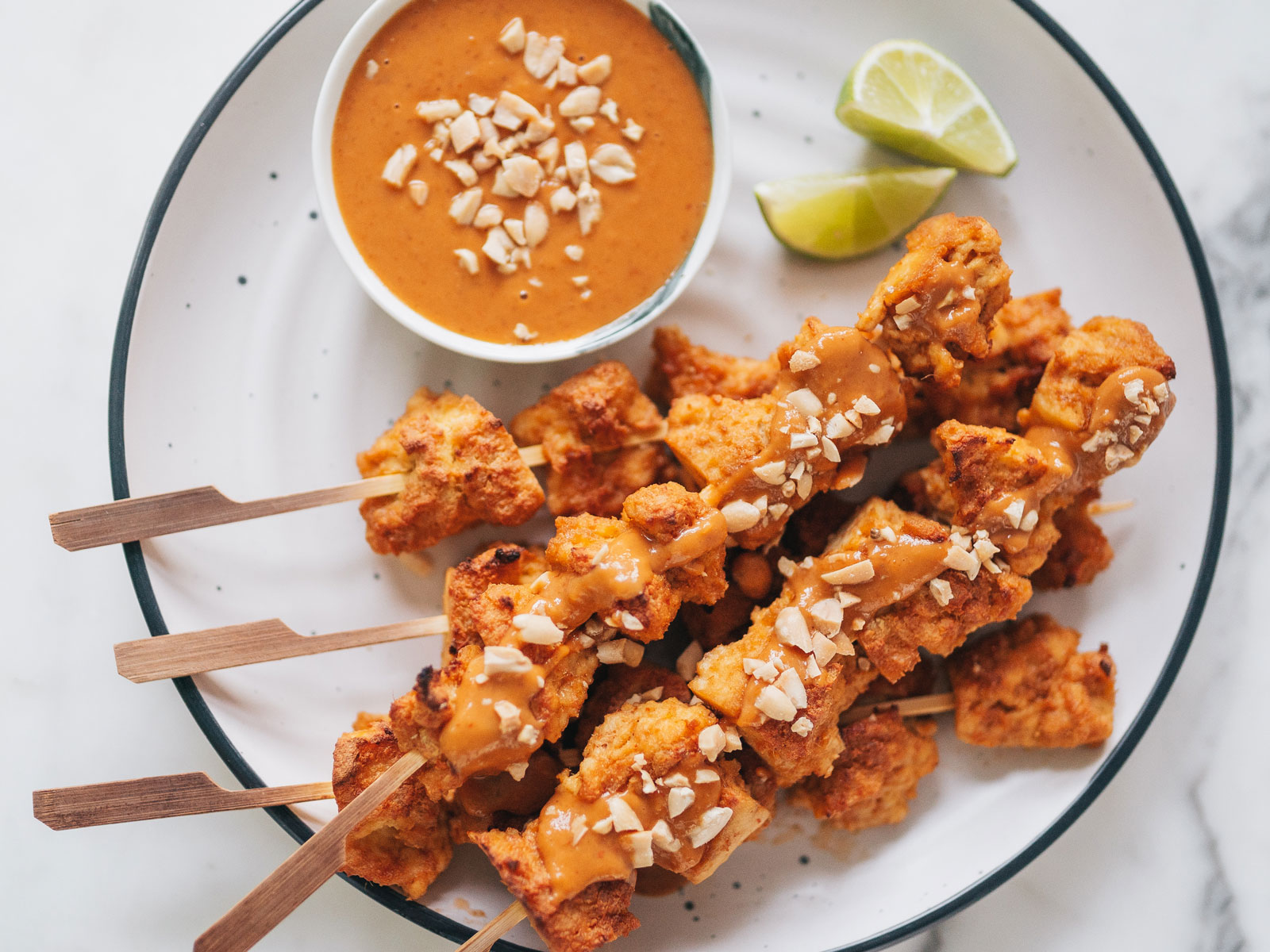 Satay Tofu Skewers Chloe Ting Recipes