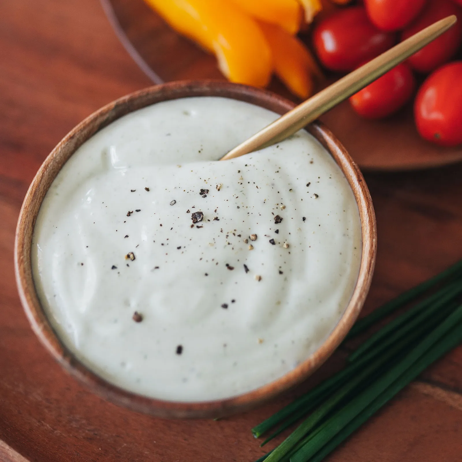 High Protein Creamy Garlic Chive Dip Chloe Ting Recipes
