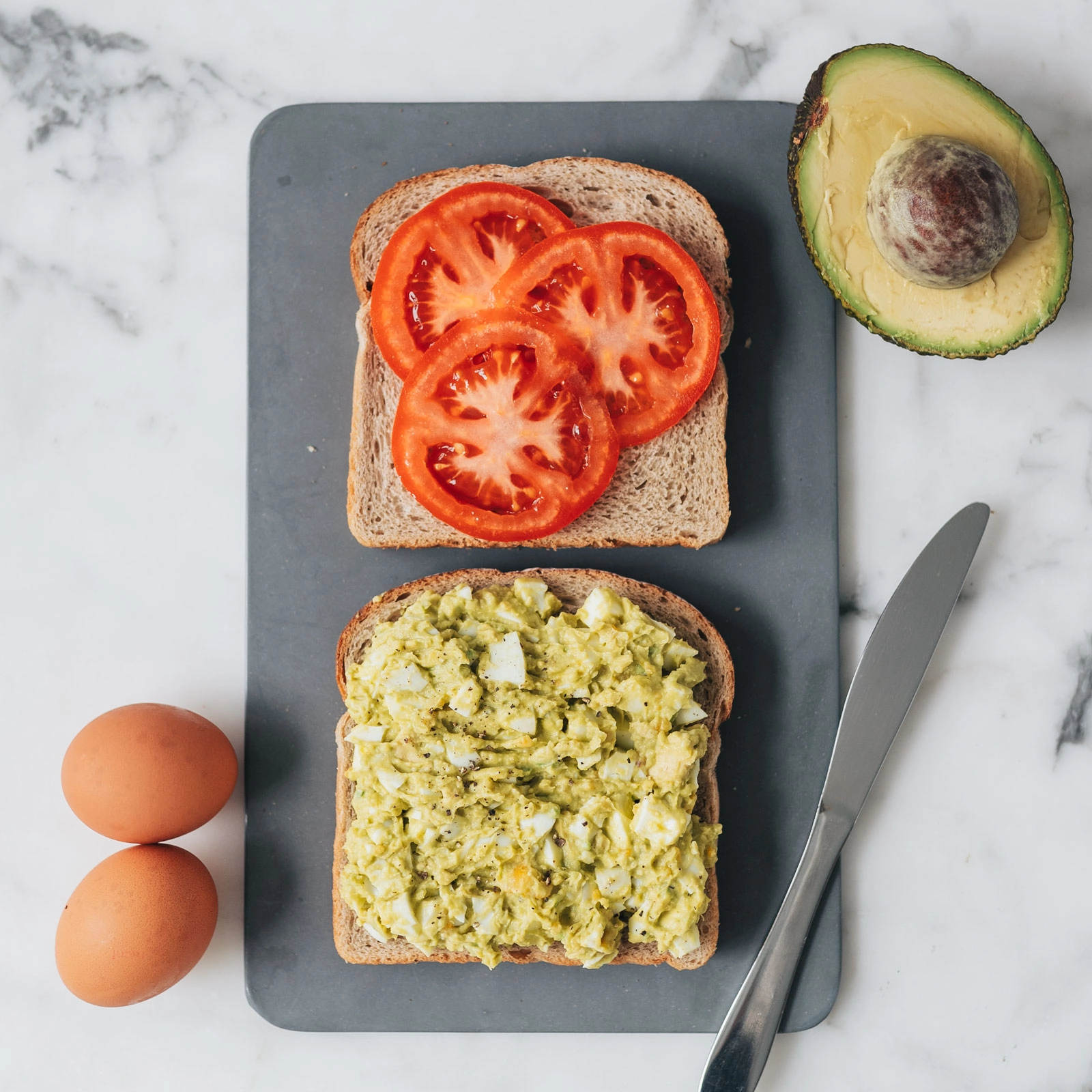 Avocado Egg Salad Sandwich - Chloe Ting Recipes