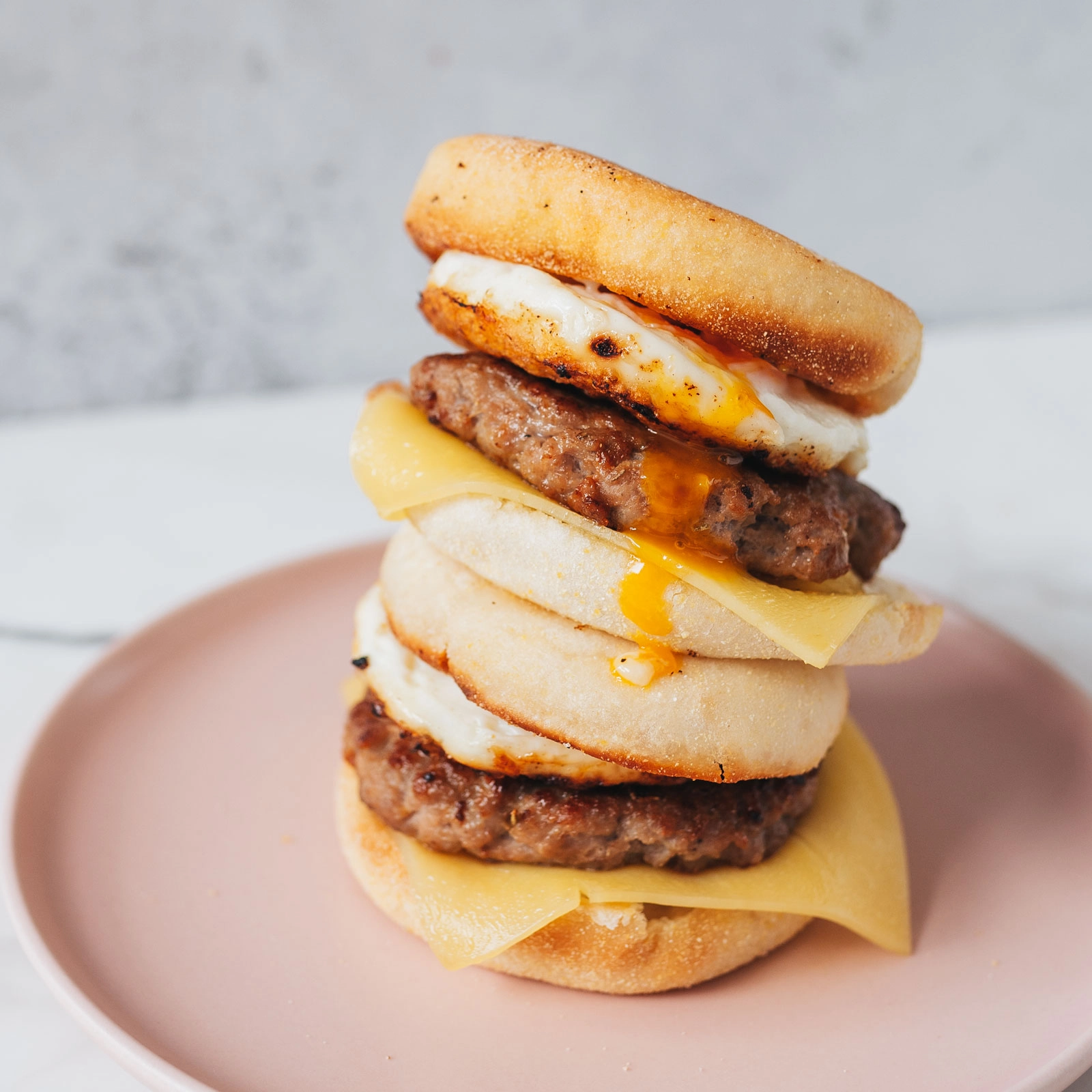 Healthy Sausage Egg McMuffin Chloe Ting Recipes